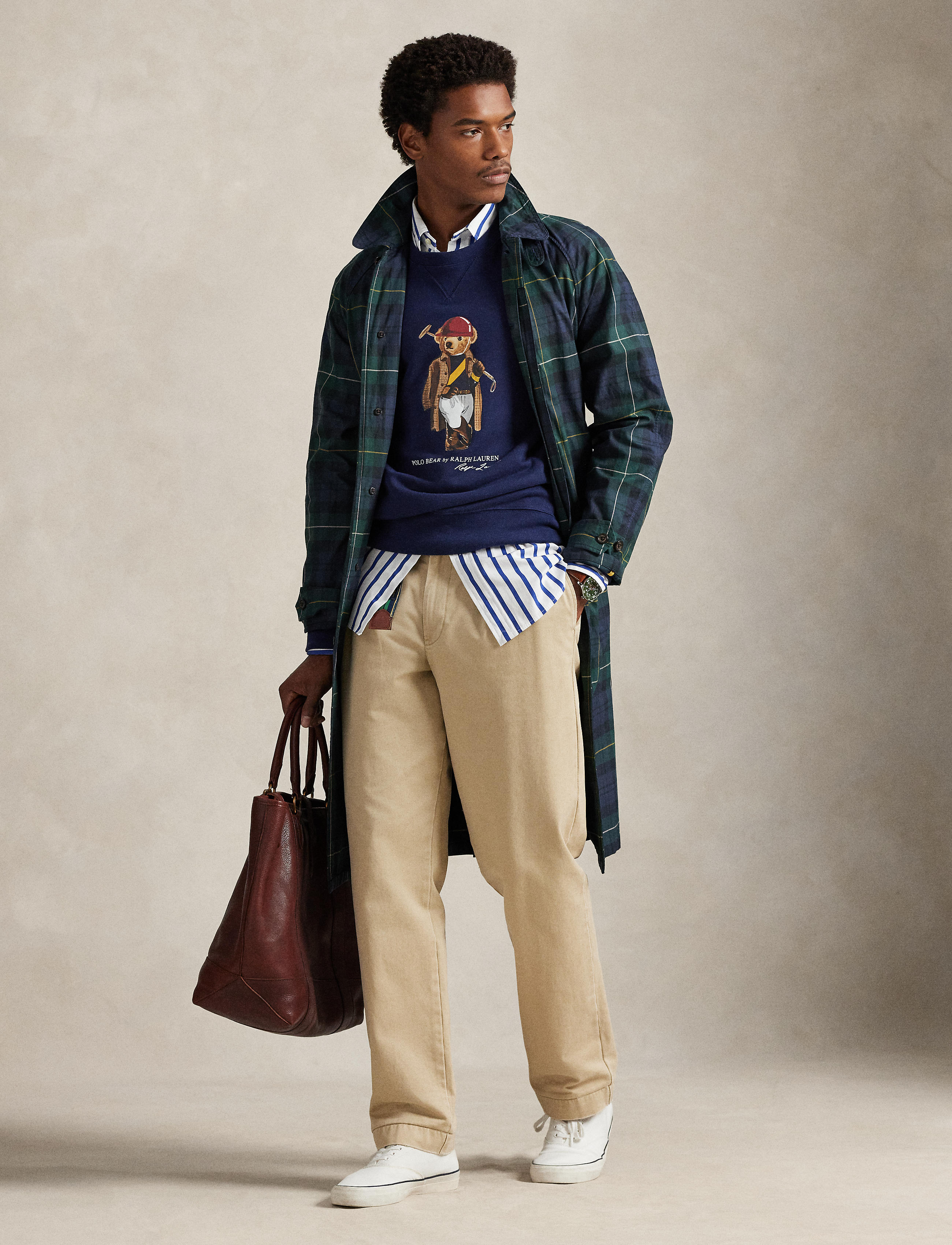 Men's Polo Ralph Lauren Polo Bear Fleece Sweatshirt Newport Navy Society Bear