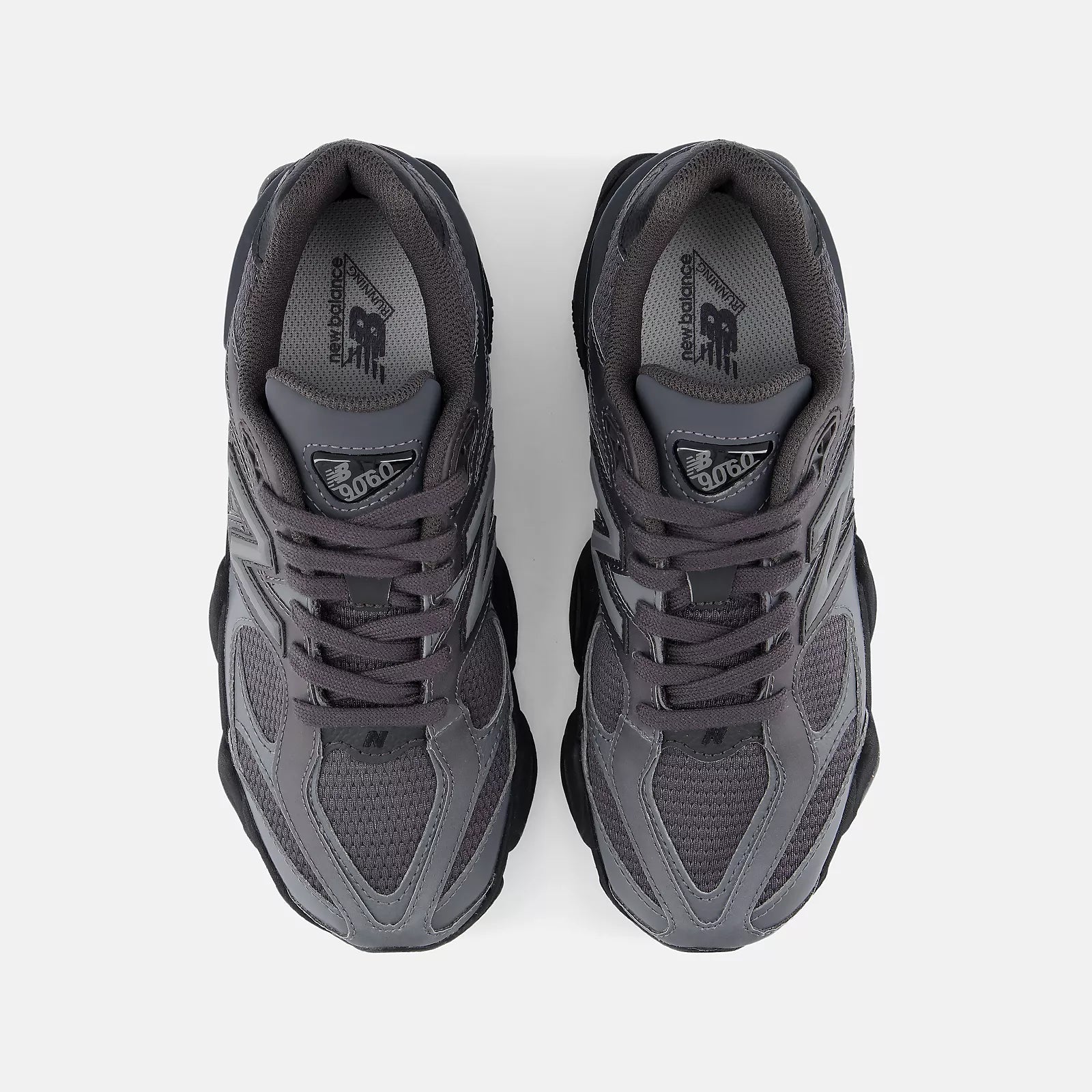Big Kids New Balance 9060 Shoes Black with Castlerock