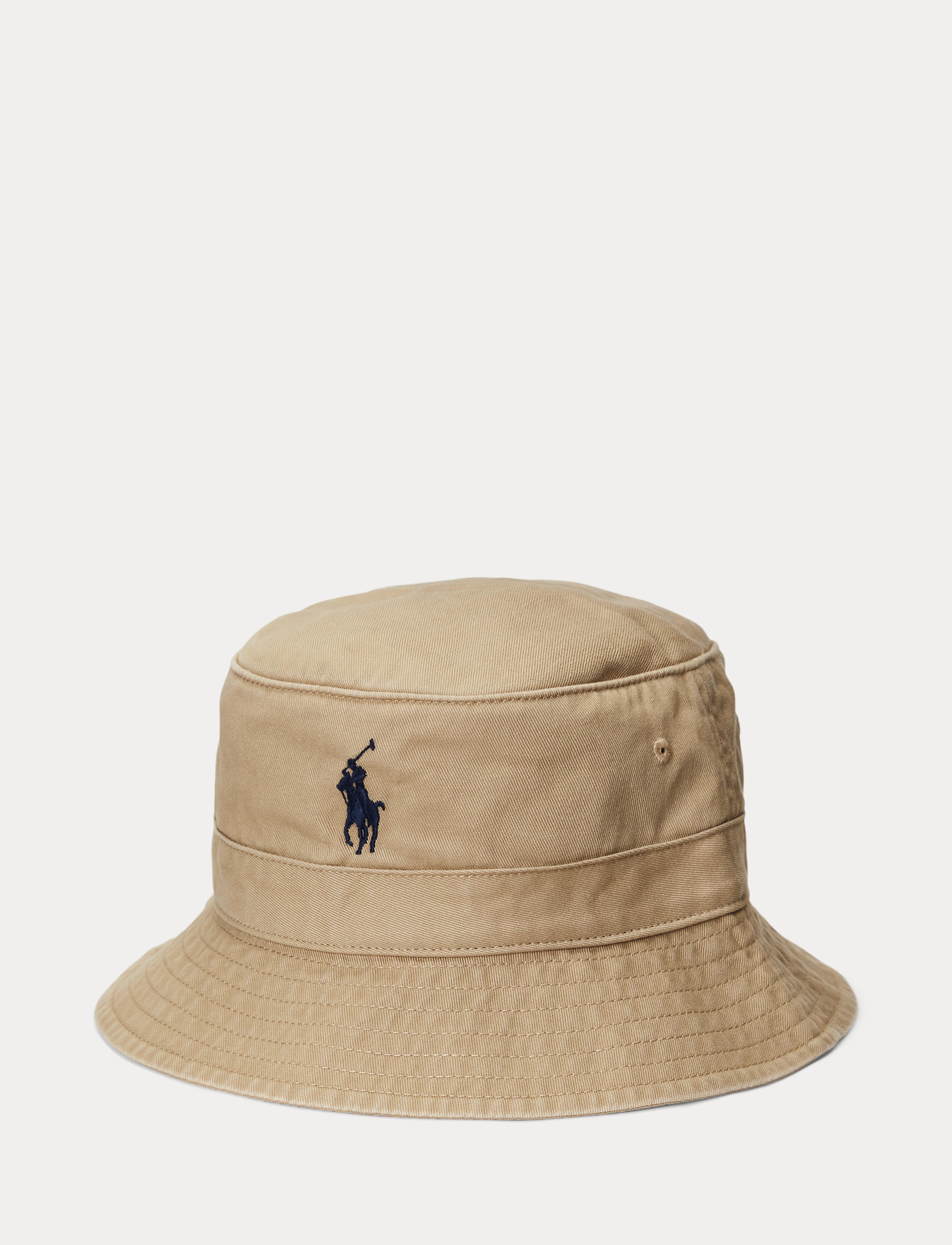 Men's Polo Ralph Lauren Cotton Chino Bucket Hat Cafe Tan