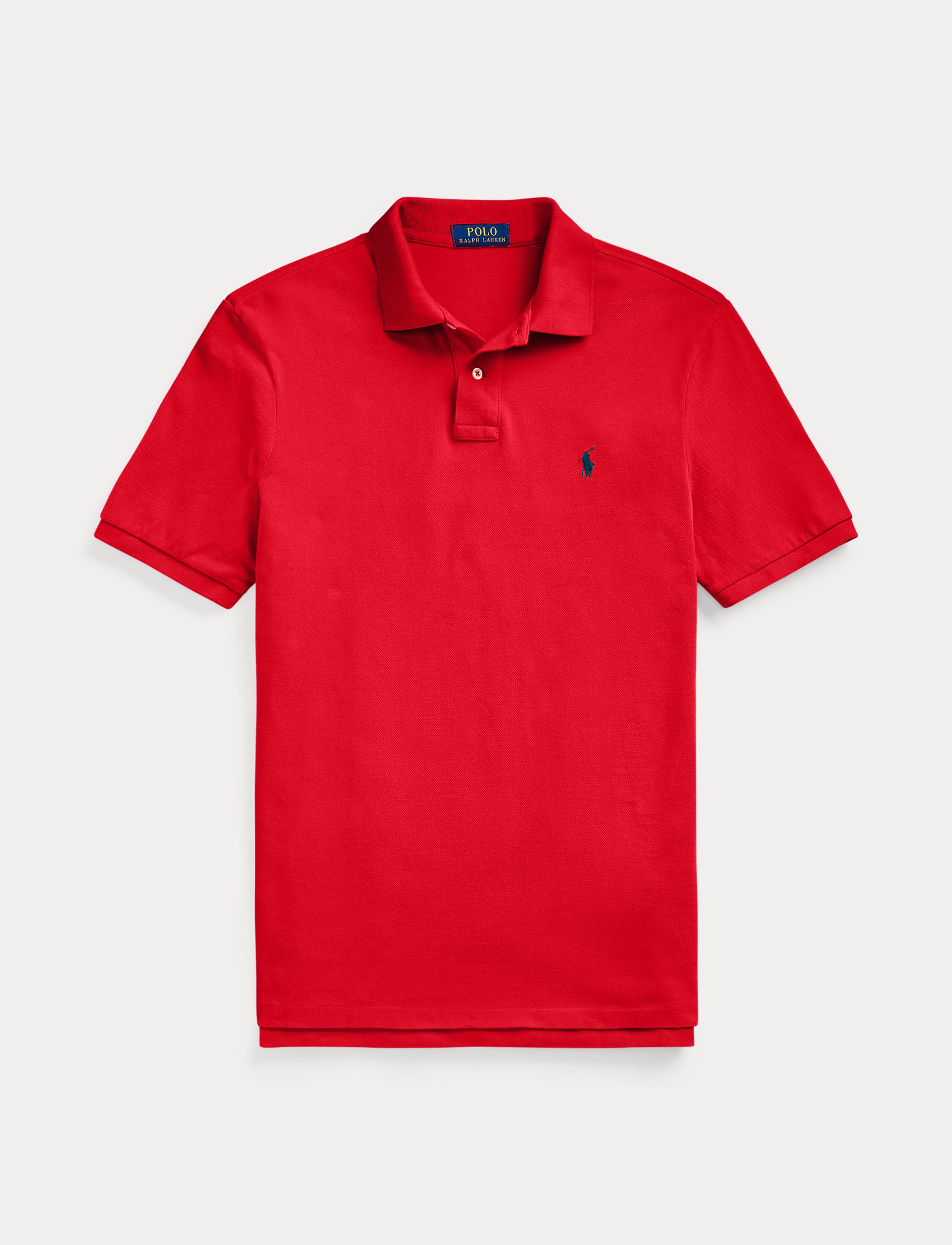 Men's Polo Ralph Lauren Iconic Mesh Polo Shirt Red / Navy