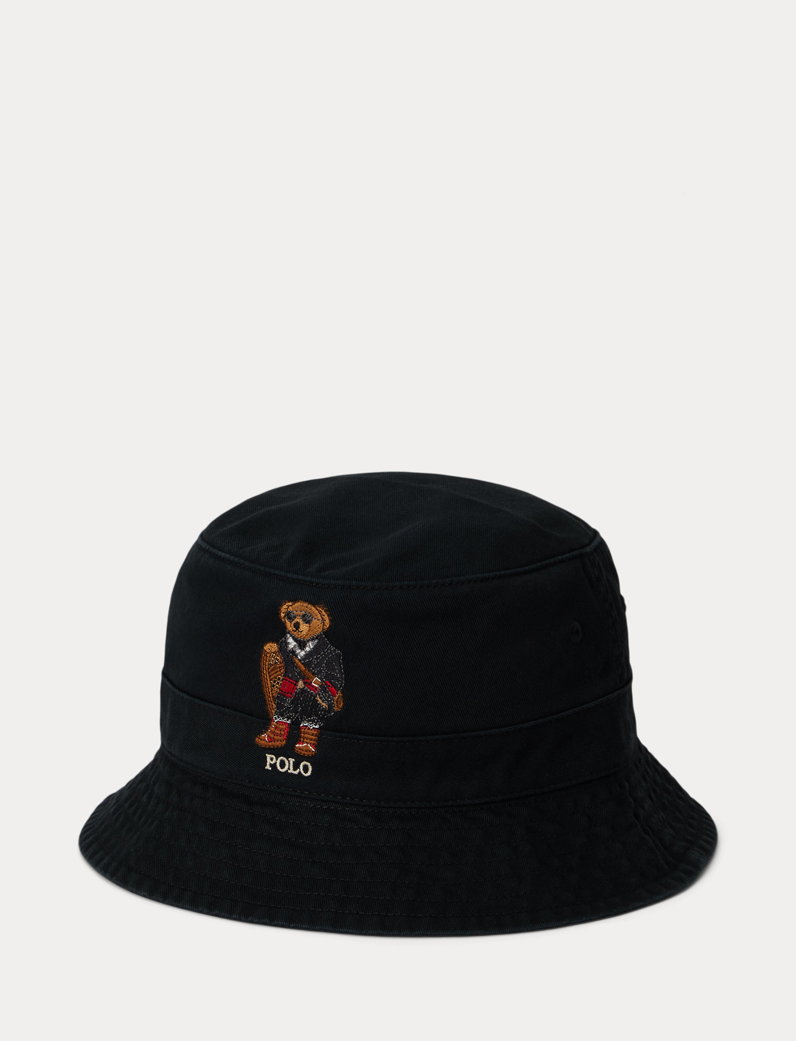 Men's Polo Ralph Lauren Polo Bear Twill Bucket Hat Black