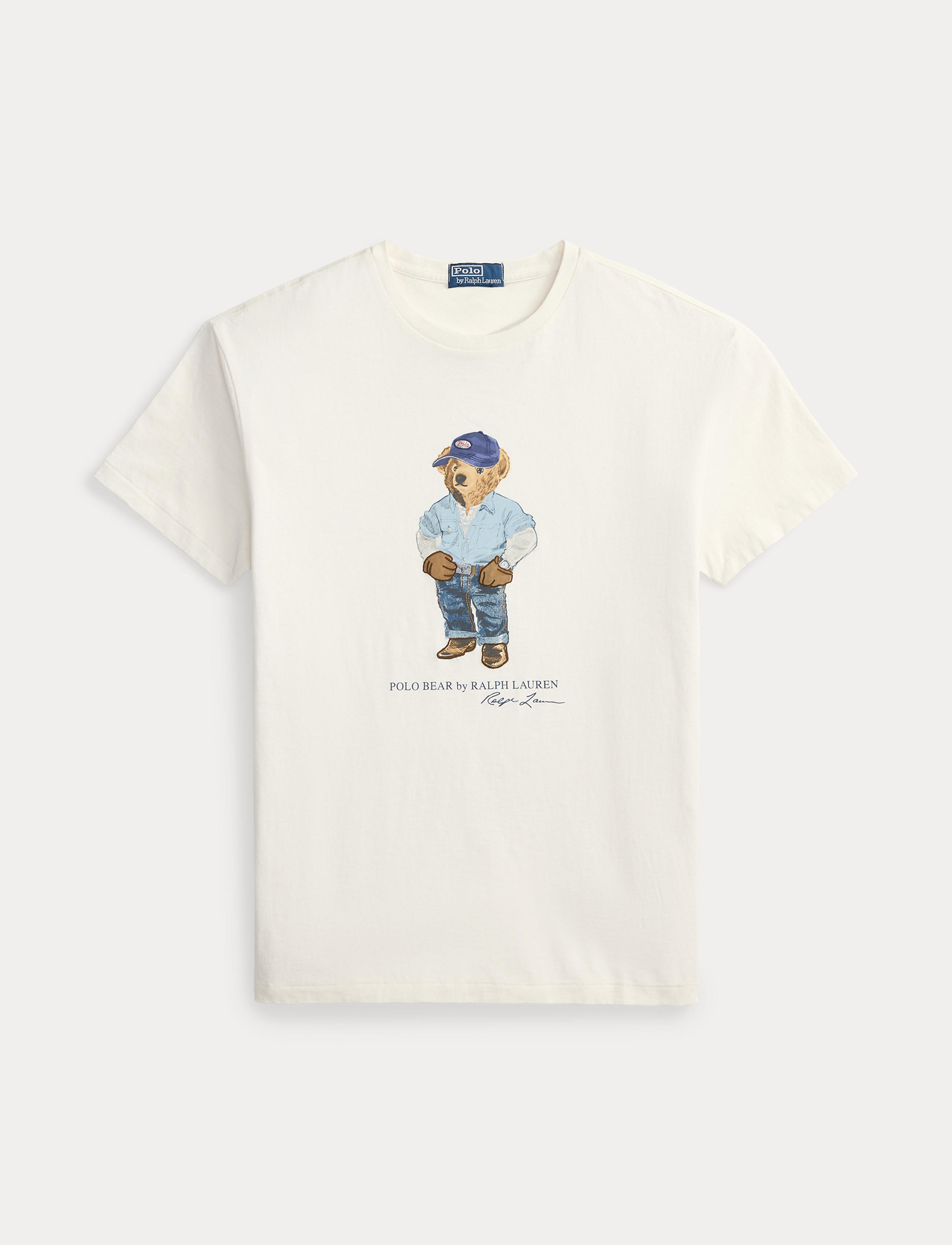 Men's Polo Ralph Lauren Classic Fit Polo Bear Jersey T-Shirt Nevis Denim Bear