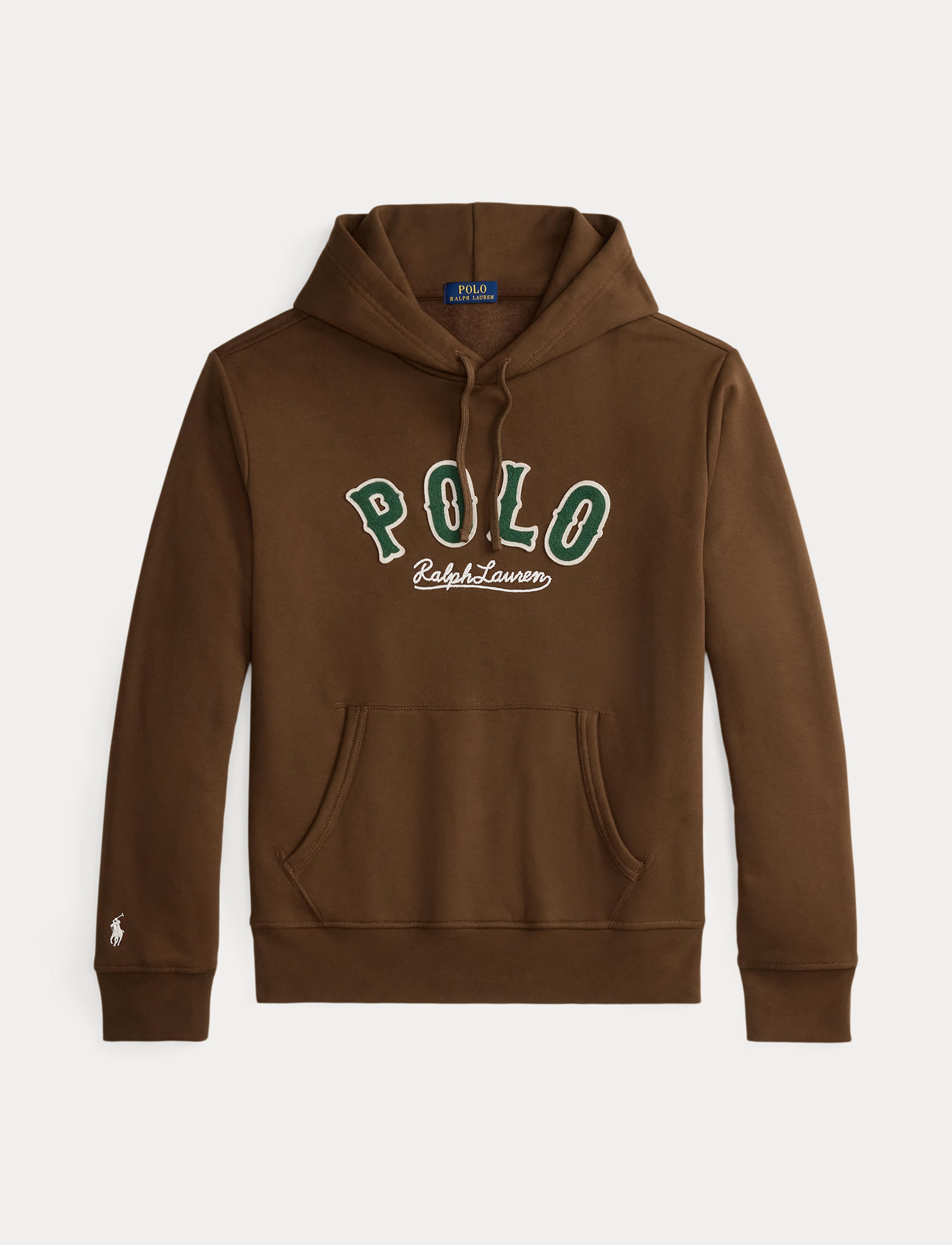 Men's Polo Ralph Lauren The RL Fleece Western-Logo Hoodie York Brown