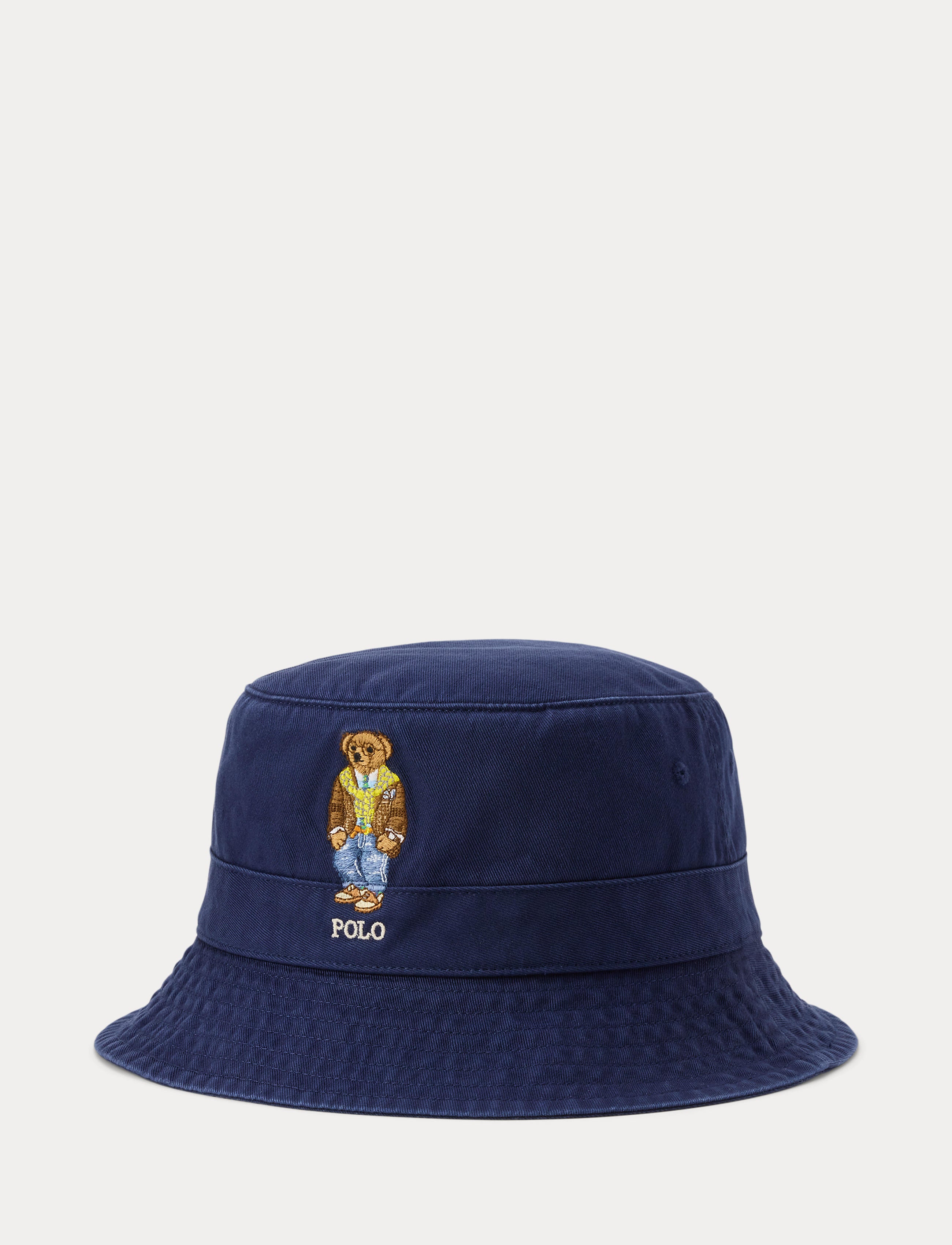 Men's Polo Ralph Lauren Polo Bear Twill Bucket Hat Newport Navy