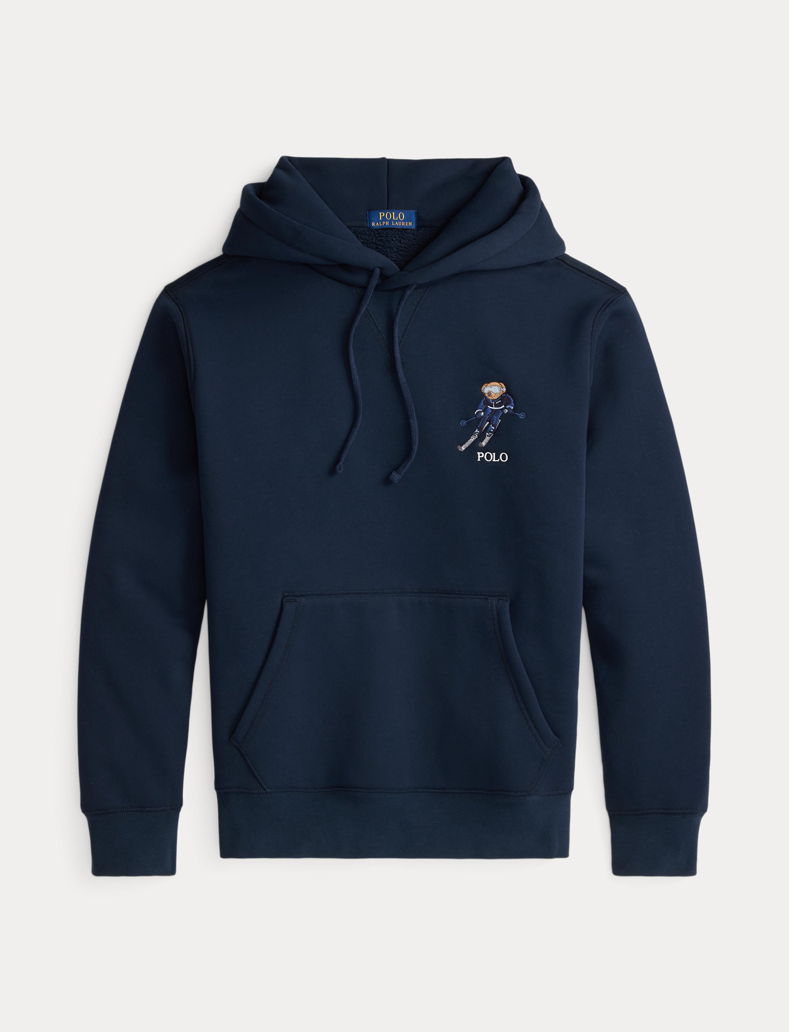 Men's Polo Ralph Lauren Pullover Hoodie Ski Bear Navy