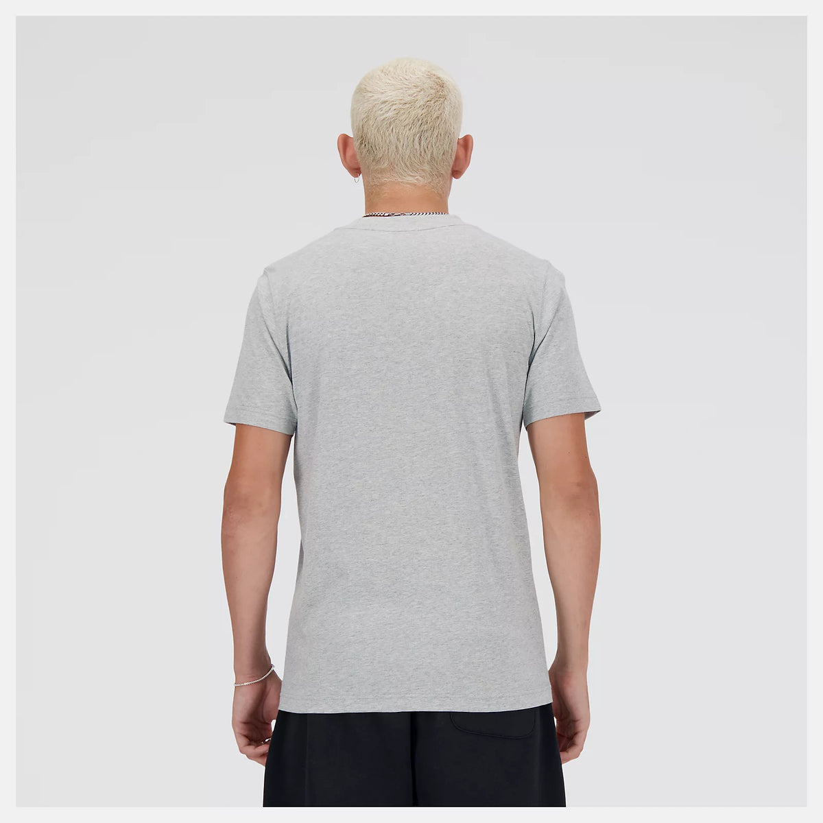 Men's New Balance Sport Essentials Logo T-Shirt Athletic Grey with White
