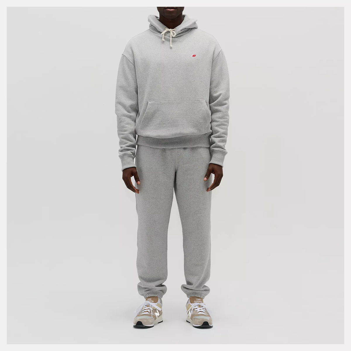 Men's New Balance Made in USA Core Hoodie Athletic Grey