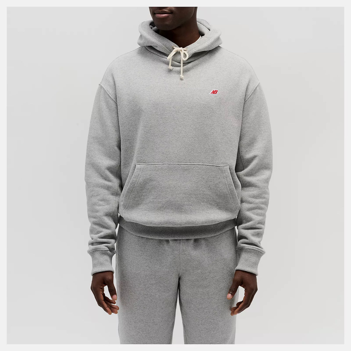 Men's New Balance Made in USA Core Hoodie Athletic Grey