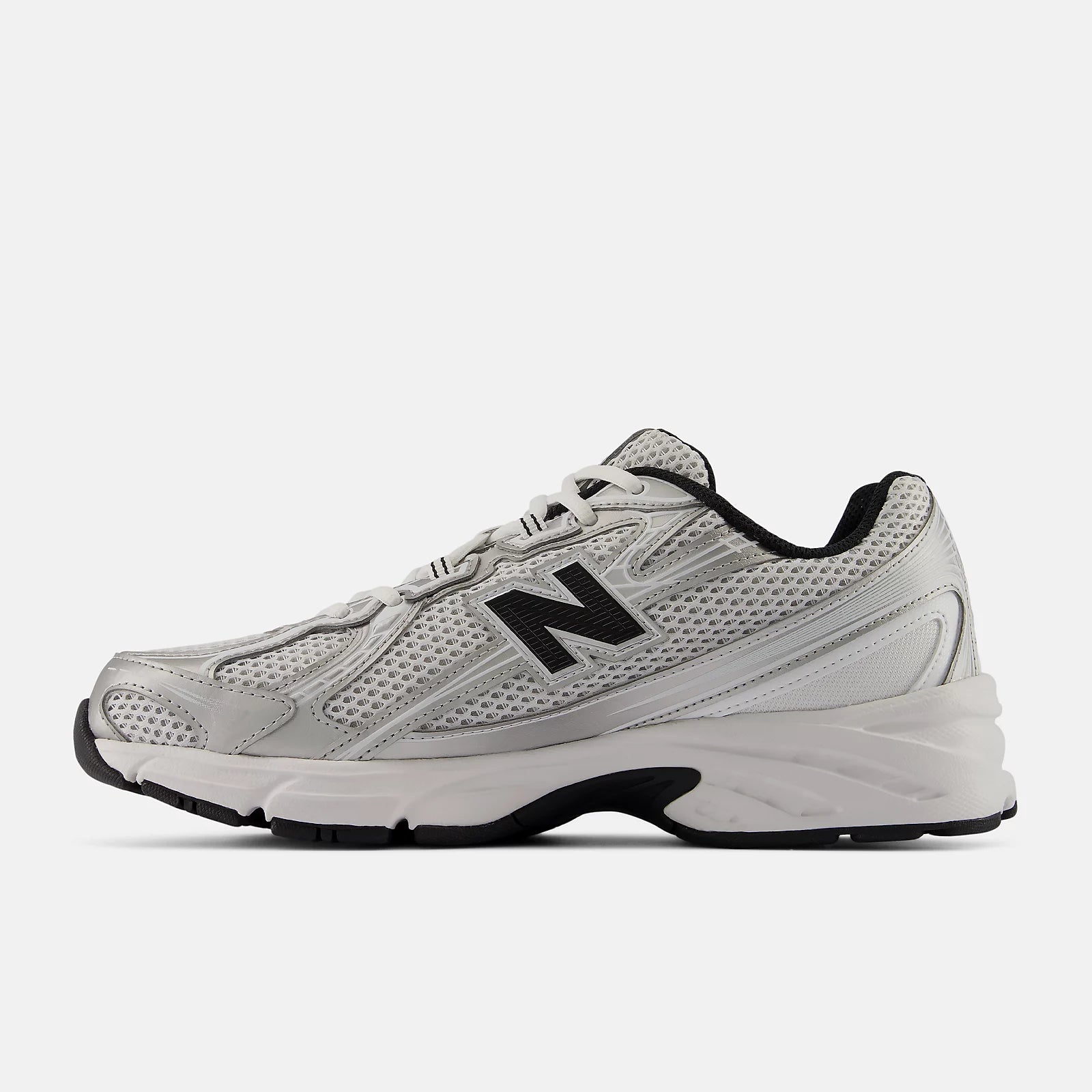 Unisex New Balance 740 Shoes White/Metallic Silver