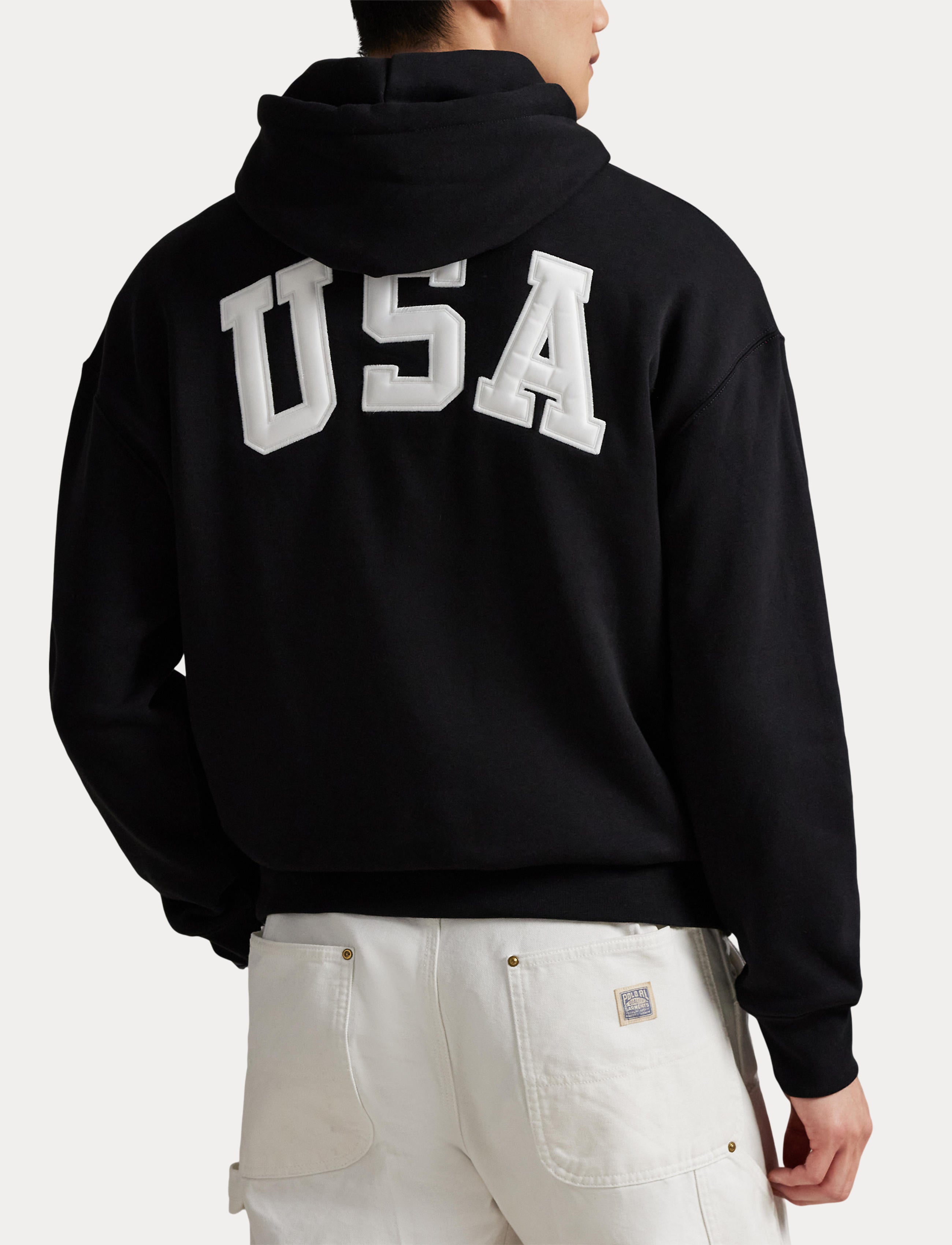 Men's Polo Ralph Lauren Flag Fleece Hoodie Black
