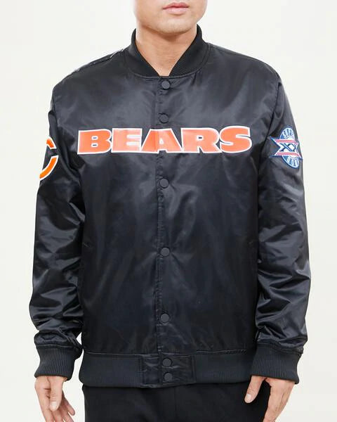 Men’s Pro Standard Chicago Bears Satin Jacket Black