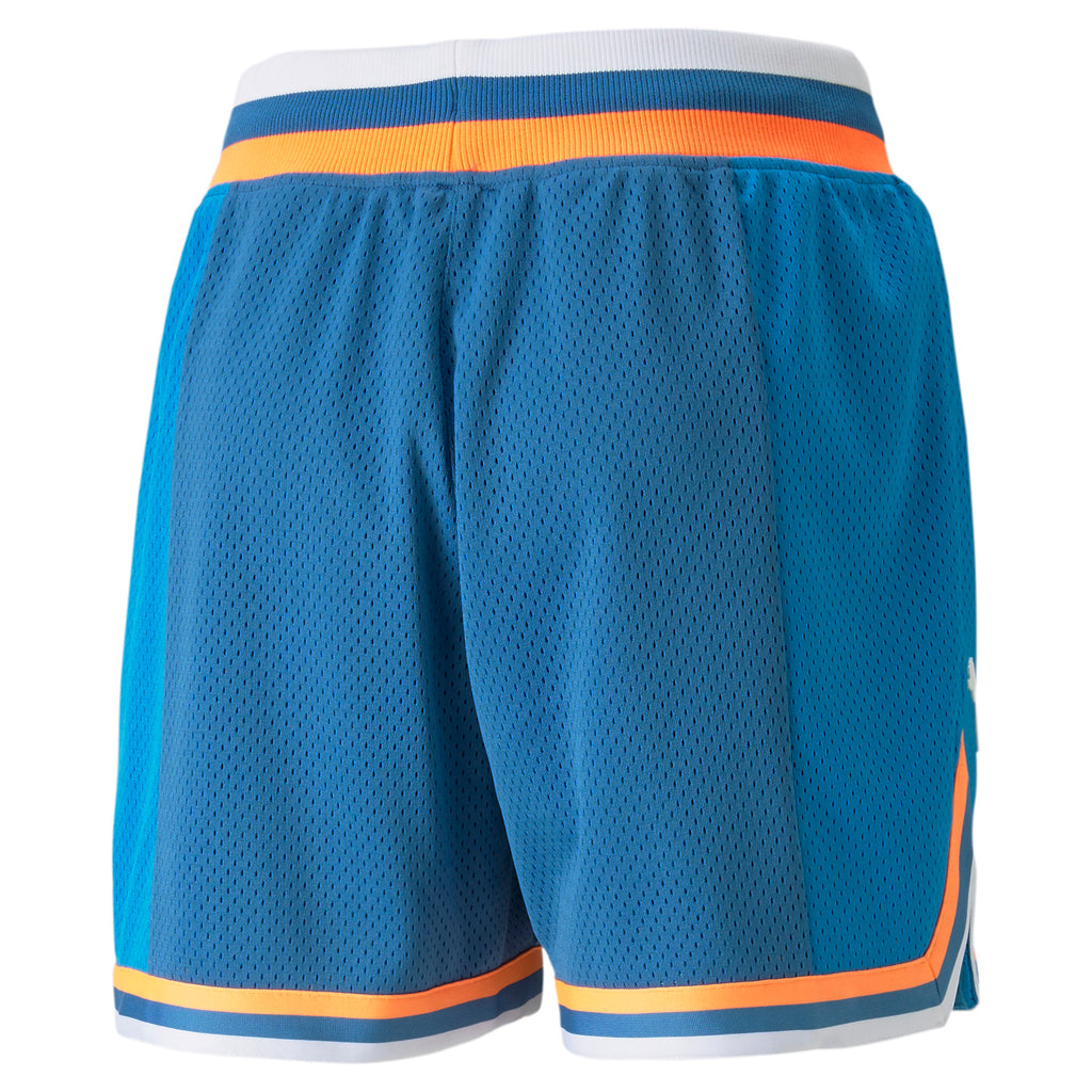 Women's PUMA Swish Maker Printed Basketball Shorts Blue