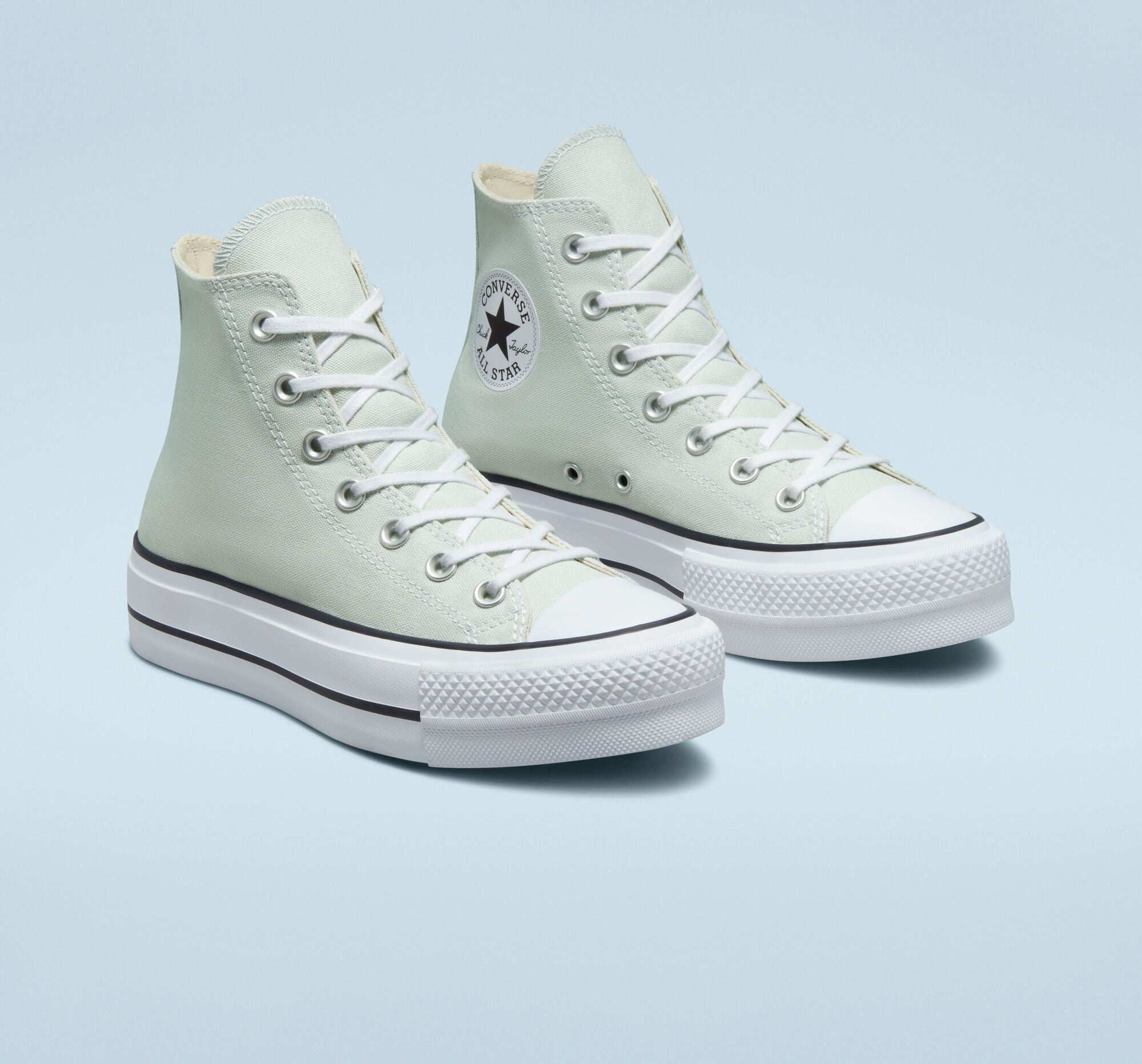 Women's Converse Chuck Taylor All Star Lift Platform Shoes Light Silver