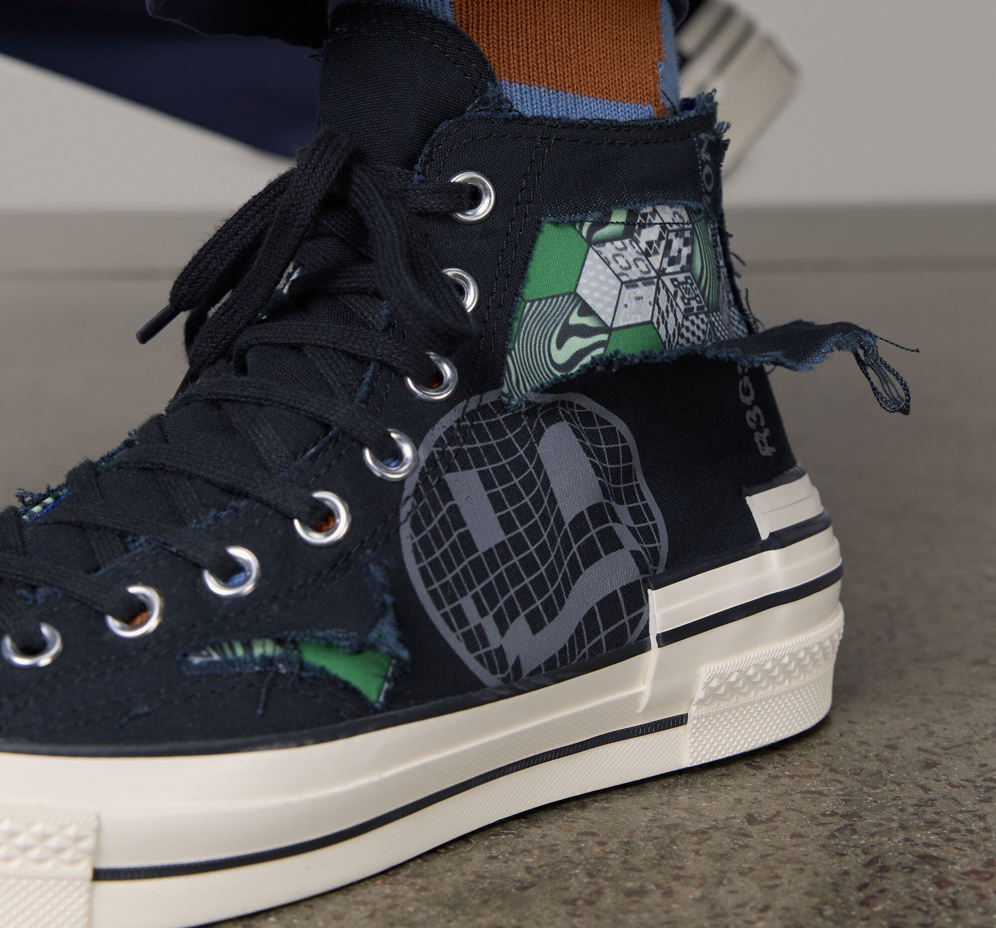 Men's Converse Chuck 70 Hacked Heel Tear Away Black