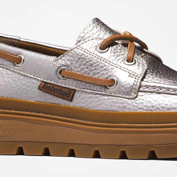 Women's Timberland Ray City Boat Shoes Silver