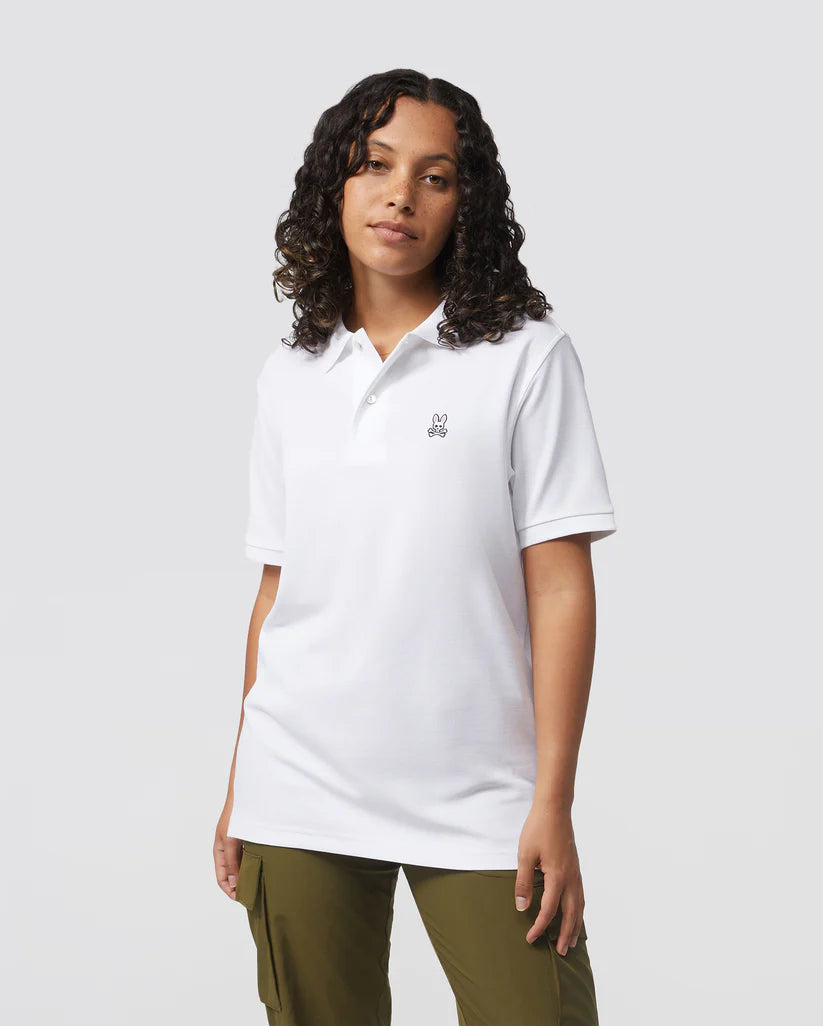 Men's Psycho Bunny Classic Polo White