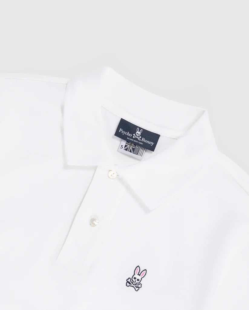 Men's Psycho Bunny Classic Polo White