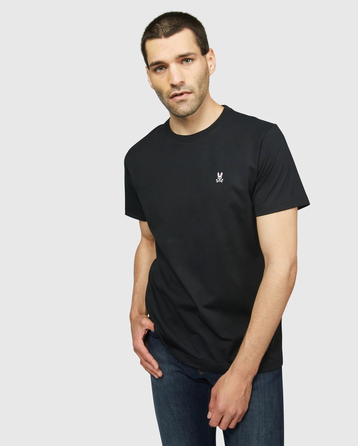 Men's Psycho Bunny Classic Crew Neck Tee Black