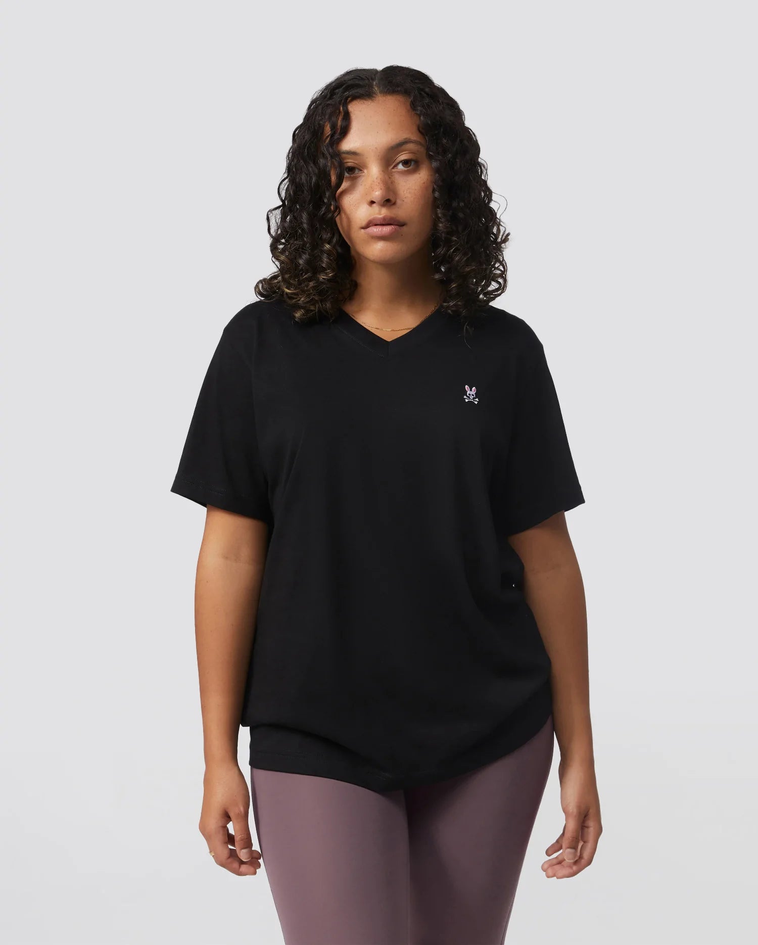 Men's Psycho Bunny Classic V Neck Tee Black