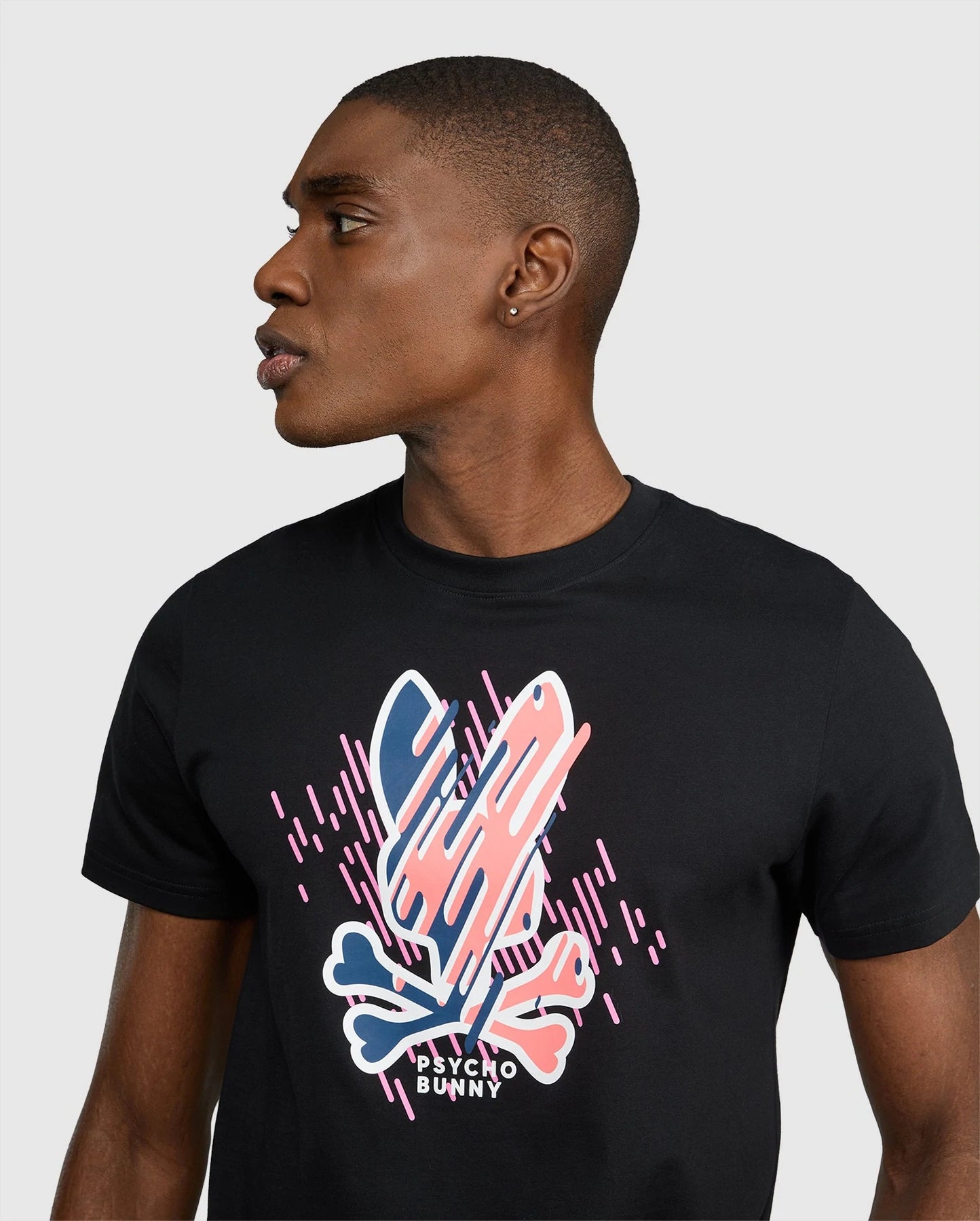 Men's Psycho Bunny Carson Tee Black