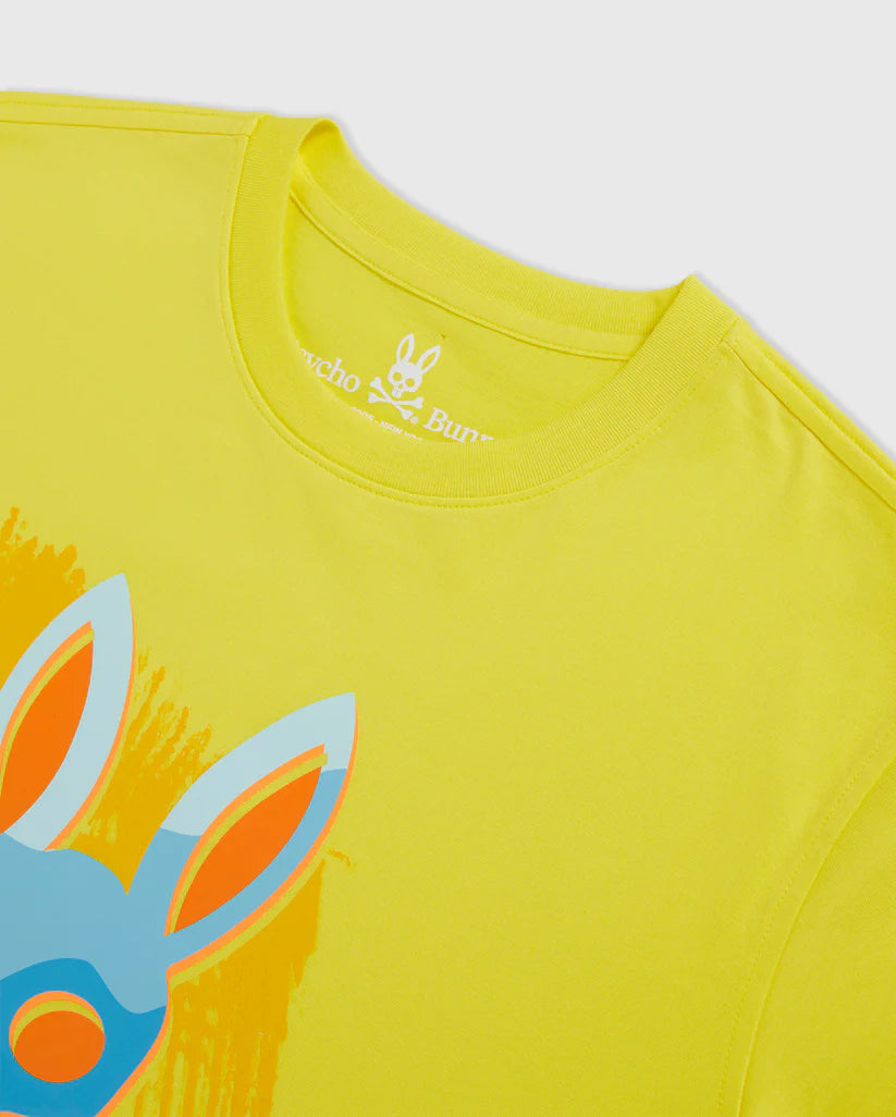 Men's Psycho Bunny Surrell Graphic Tee Sundance Yellow