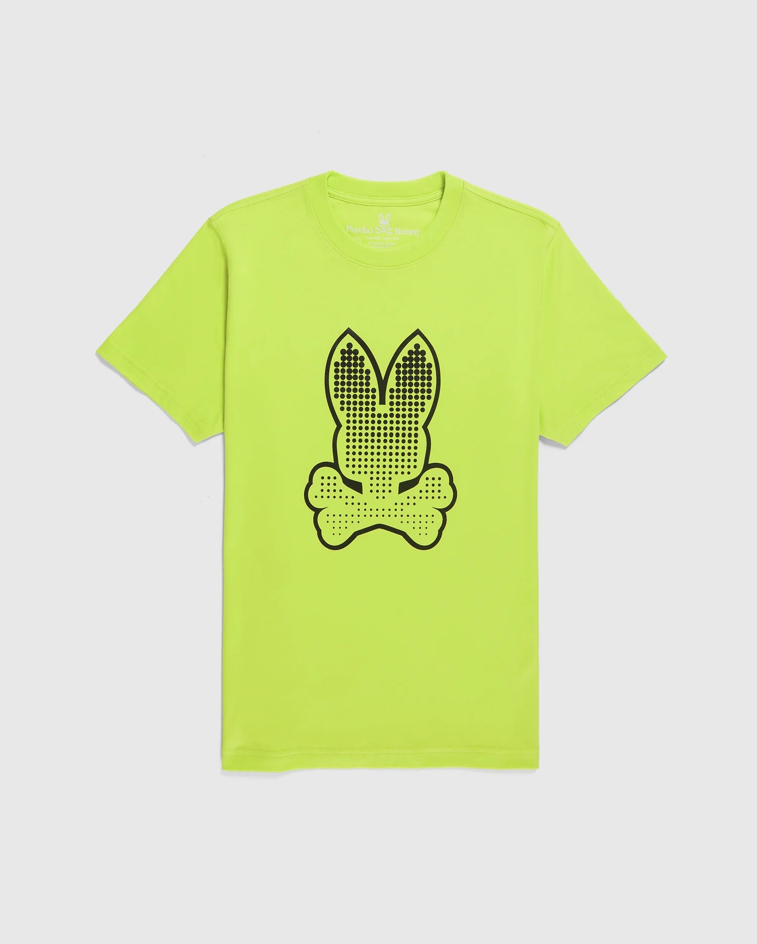 Men's Psycho Bunny Strype Graphic Tee Lime