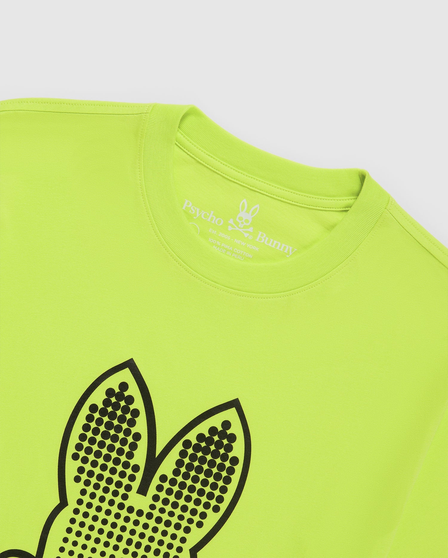 Men's Psycho Bunny Strype Graphic Tee Lime