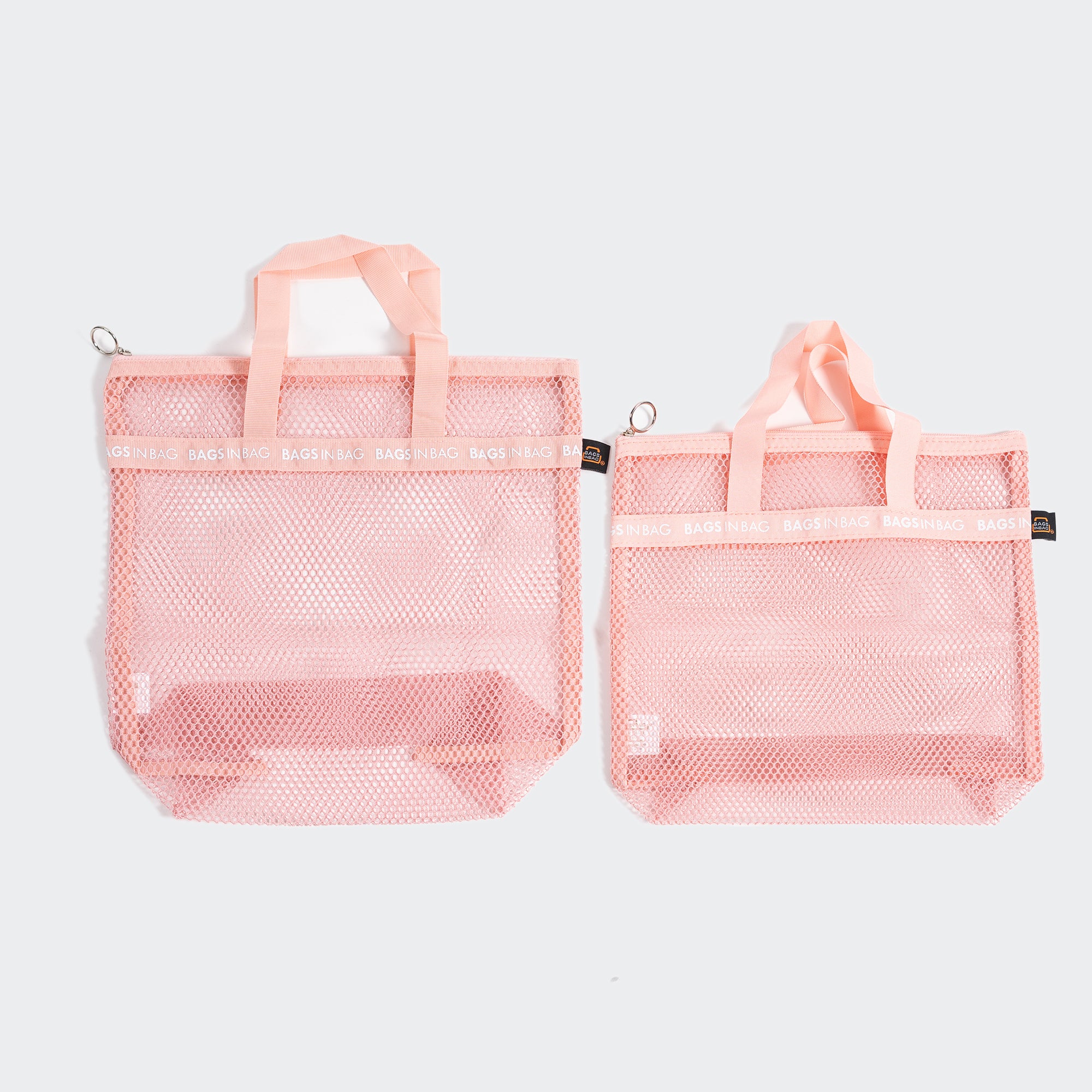 Bags in Bag Mesh Caddy Small Bag Pink