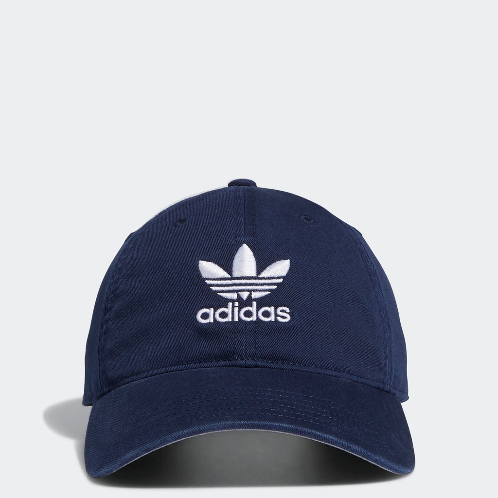Men’s adidas Originals Relaxed Strap-Back Hat Dark Blue