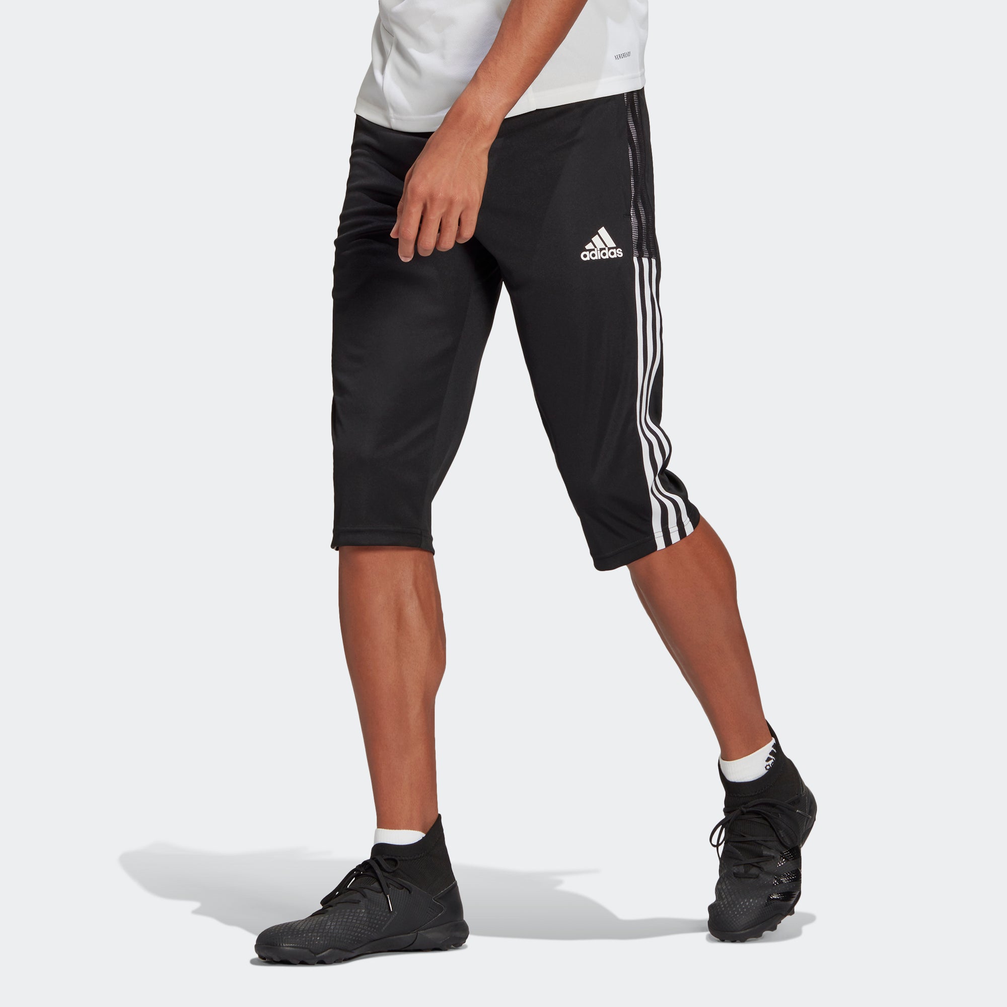 Men's adidas Soccer Tiro 21 3/4 Pants Black