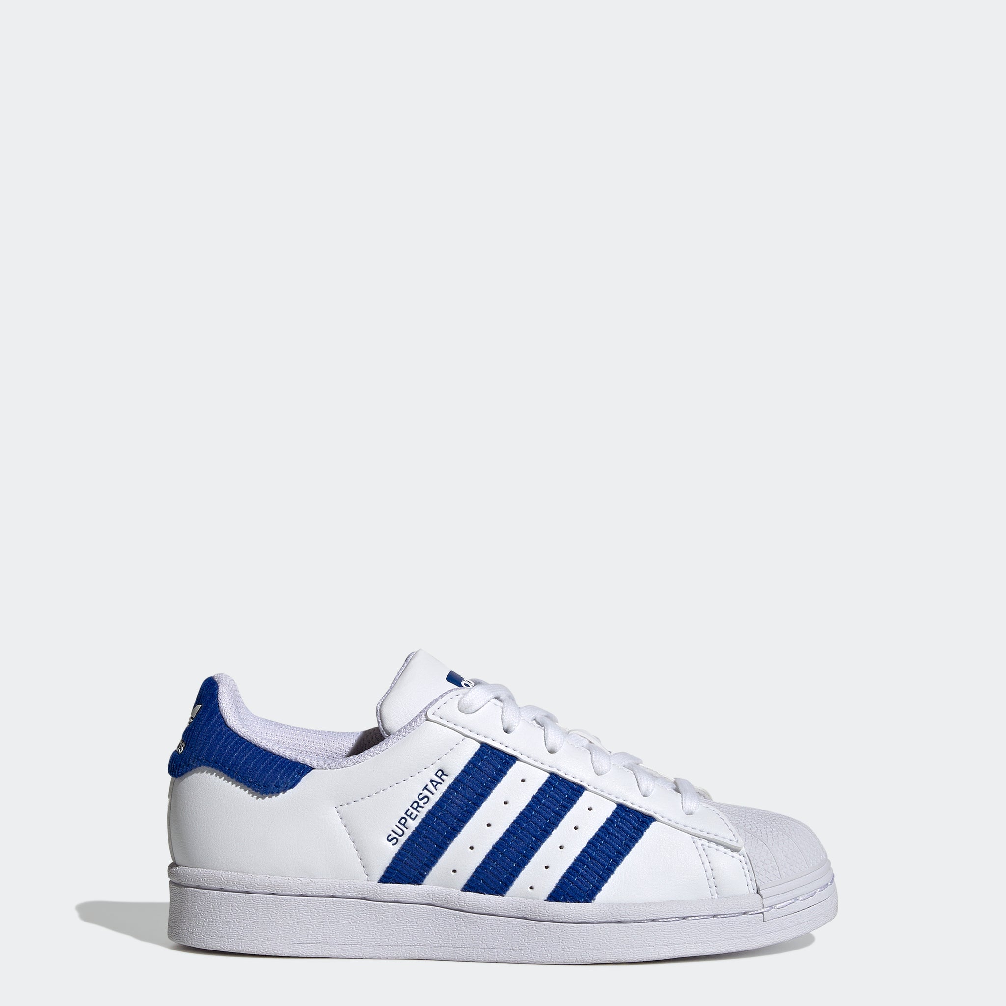 Kids' adidas Superstar Shoes White Royal Blue Chicago City Sports