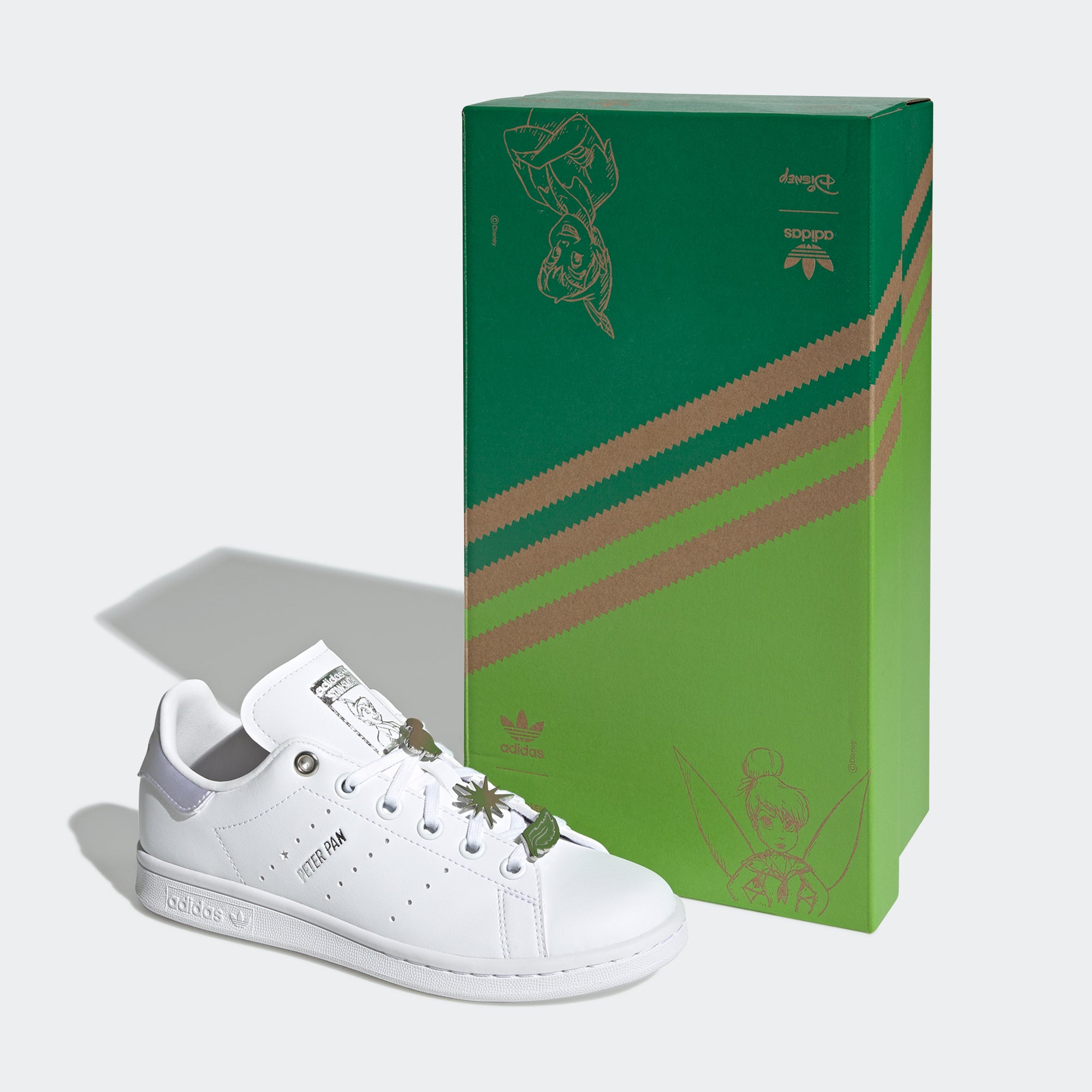 Big Kids’ adidas Originals Peter Pan & Tinker Bell Stan Smith Shoes