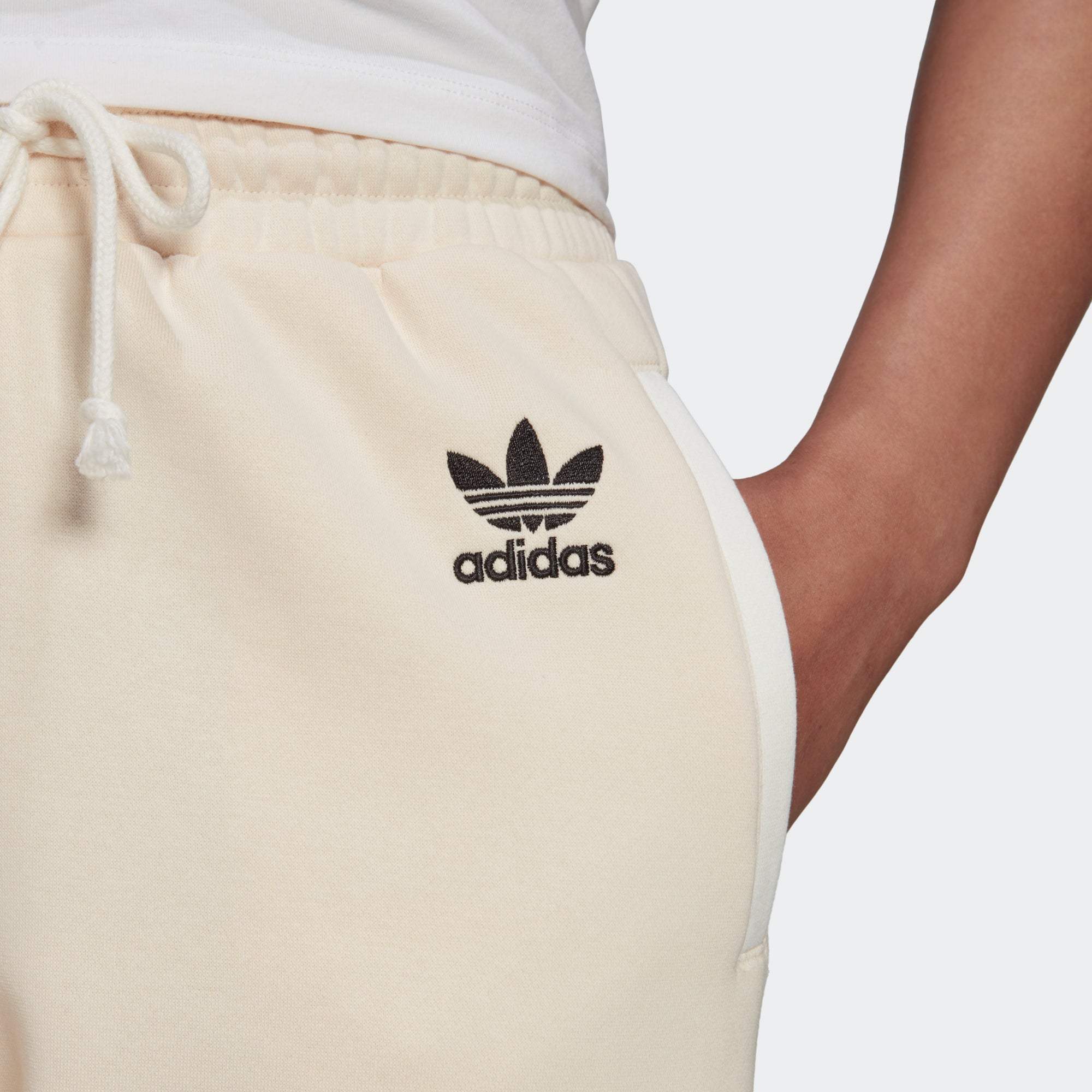 Women's adidas Originals Logo Play Cuff Pants White