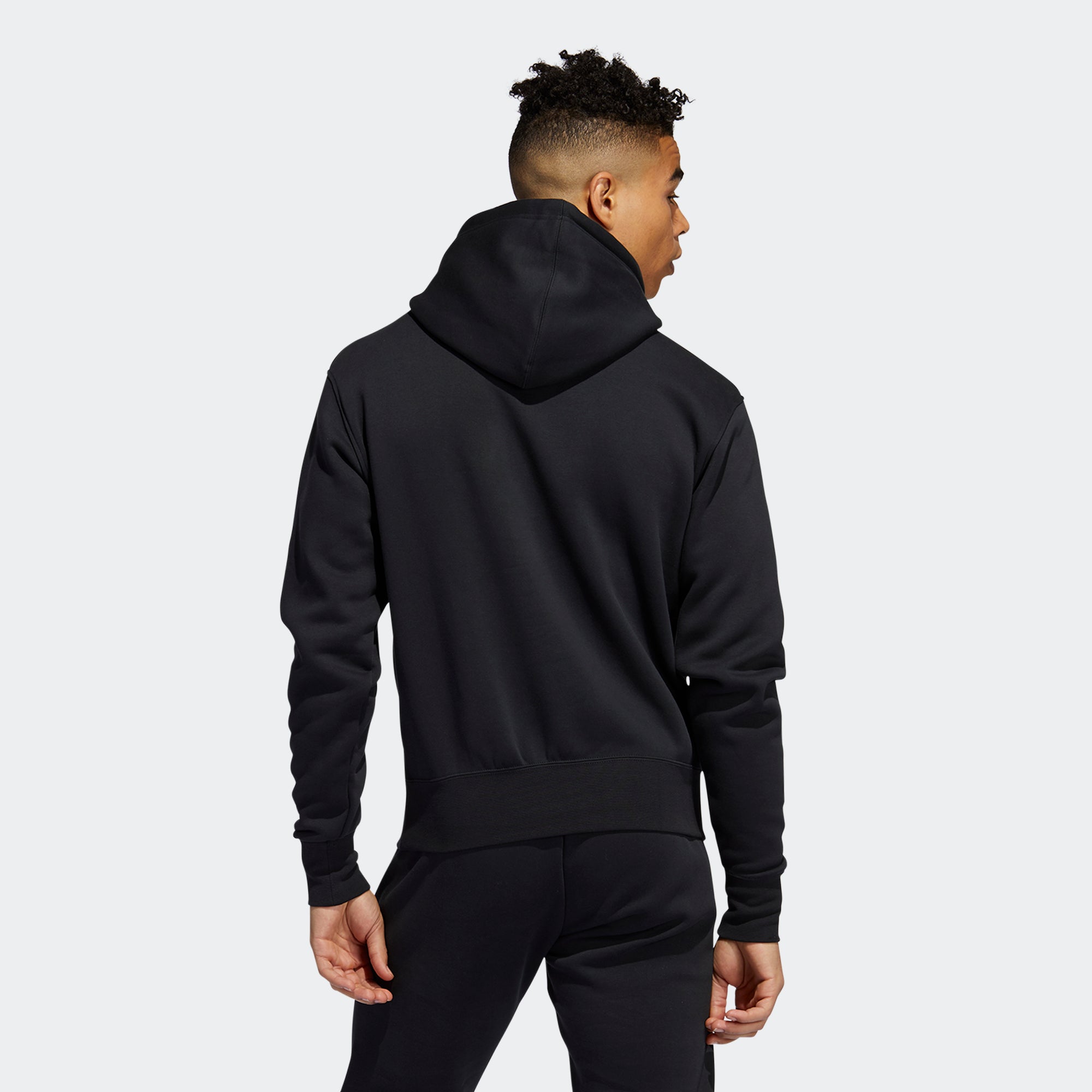 Men's adidas Originals Trefoil Script Hoodie Black