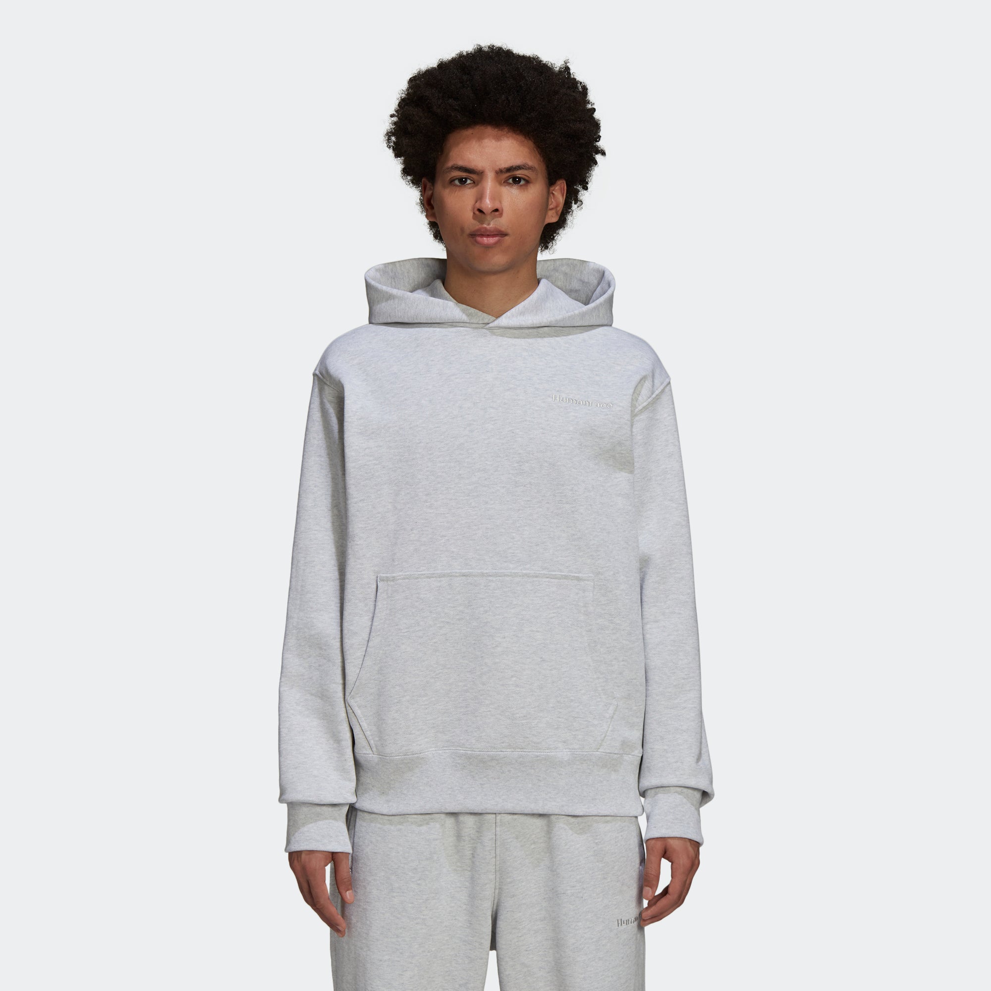 Unisex adidas Originals Pharrell Williams Basics Hoodie Grey