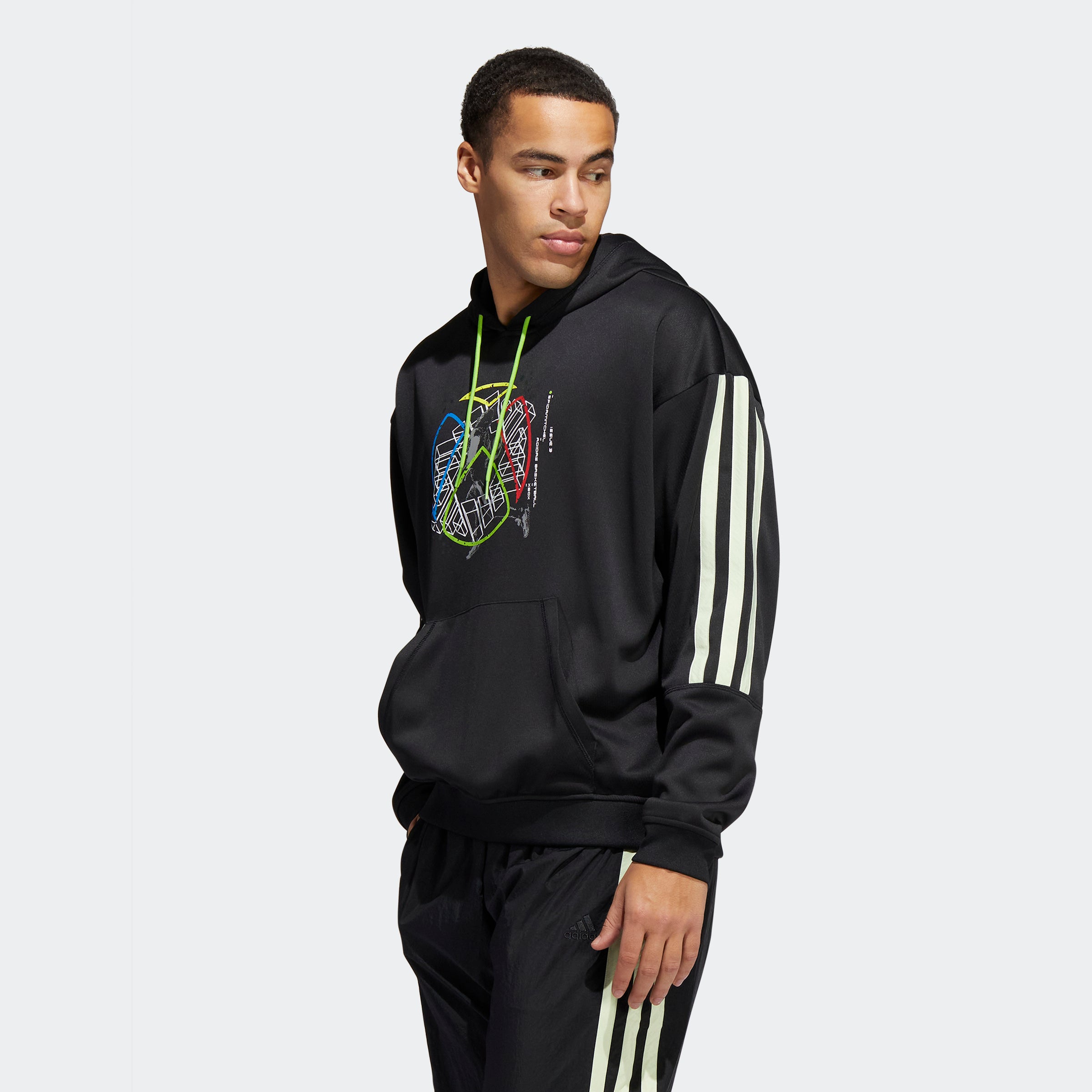 Men's adidas Basketball Donovan Mitchell Hoodie Black