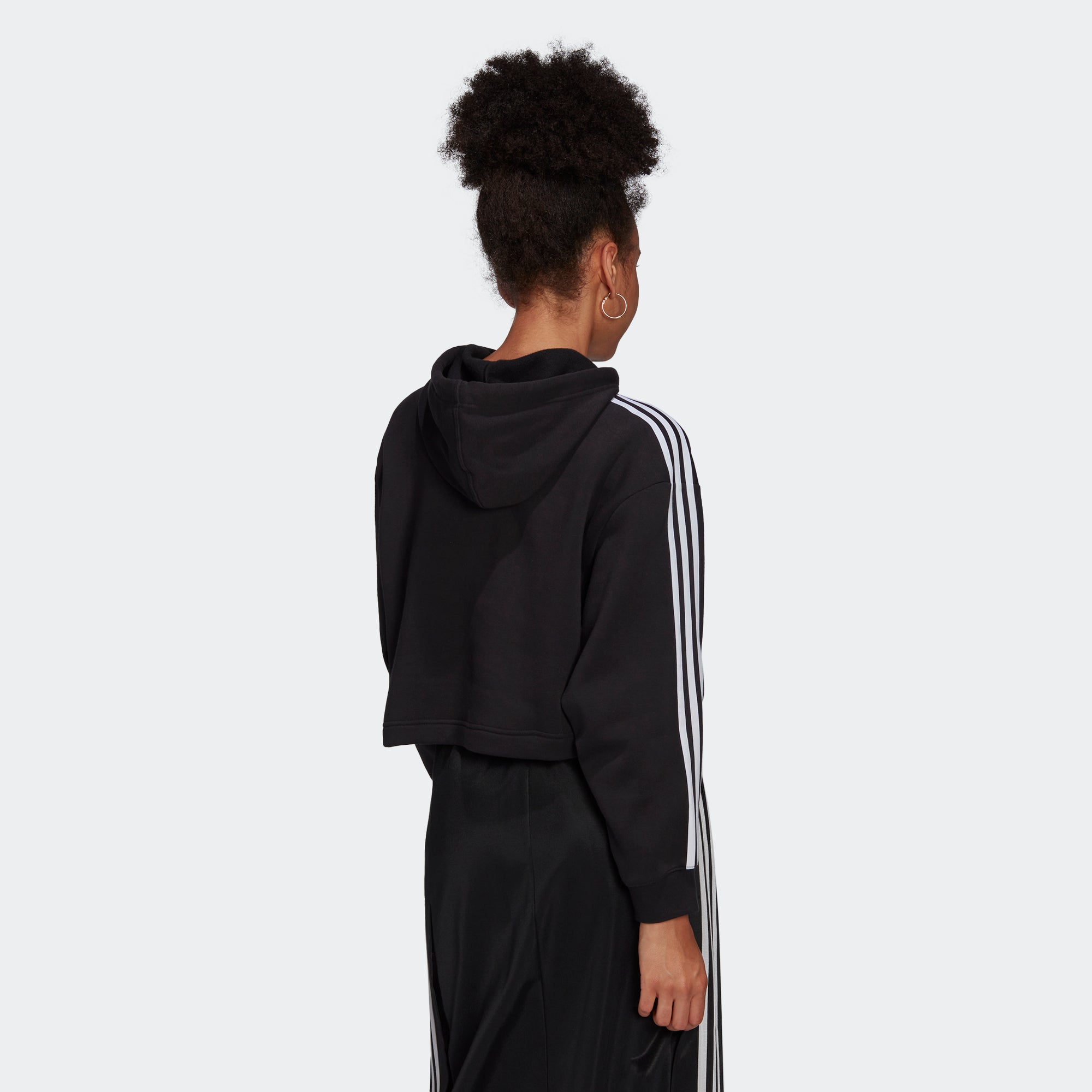 Women's adidas Originals Adicolor Classics Cropped Hoodie Black