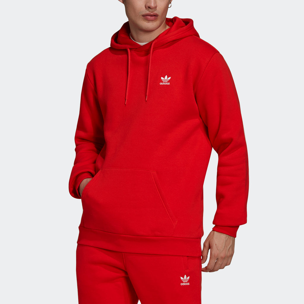 Men’s adidas Originals Adicolor Essentials Trefoil Hoodie Red