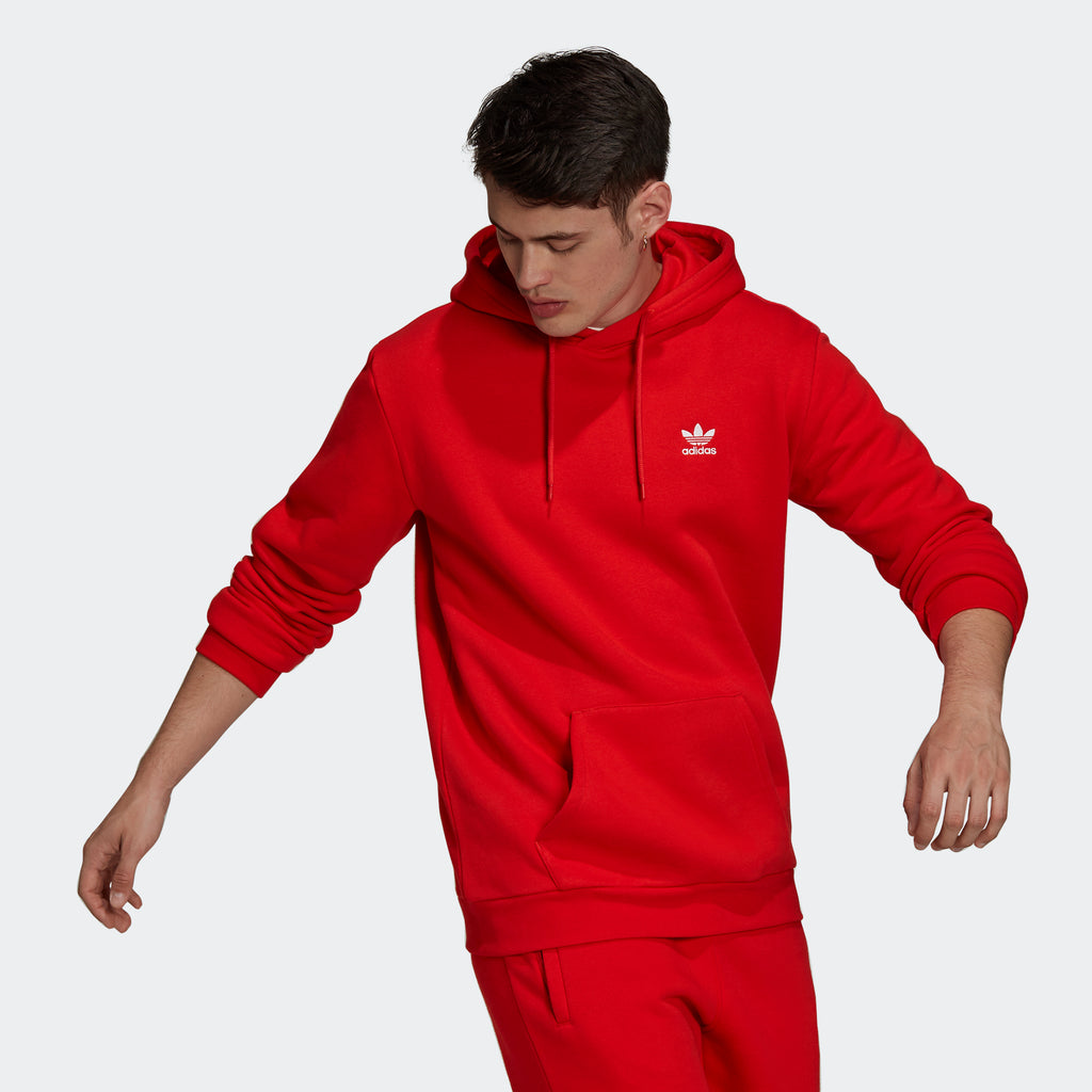 Men’s adidas Originals Adicolor Essentials Trefoil Hoodie Red