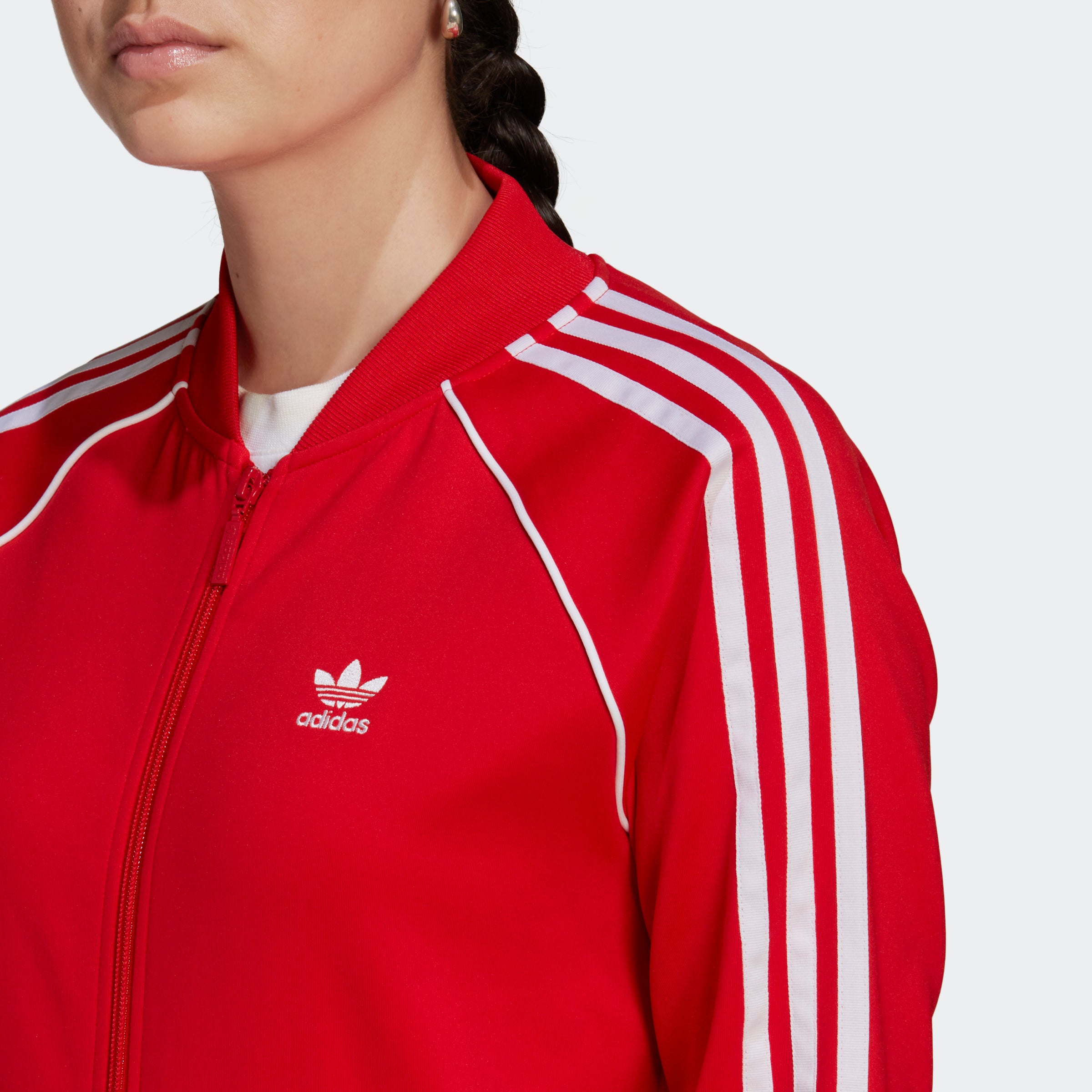 Women's adidas Originals Primeblue SST Track Jacket Vivid Red
