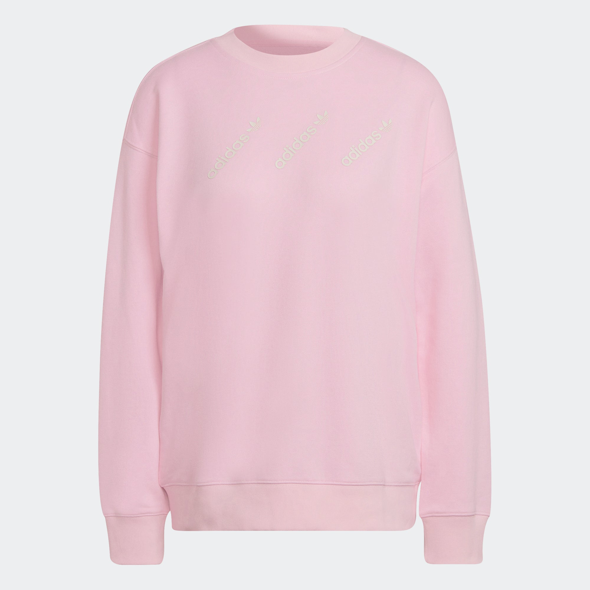 Adidas Originals Adidas Pink And Grey Sweatshirt Women's Adidas