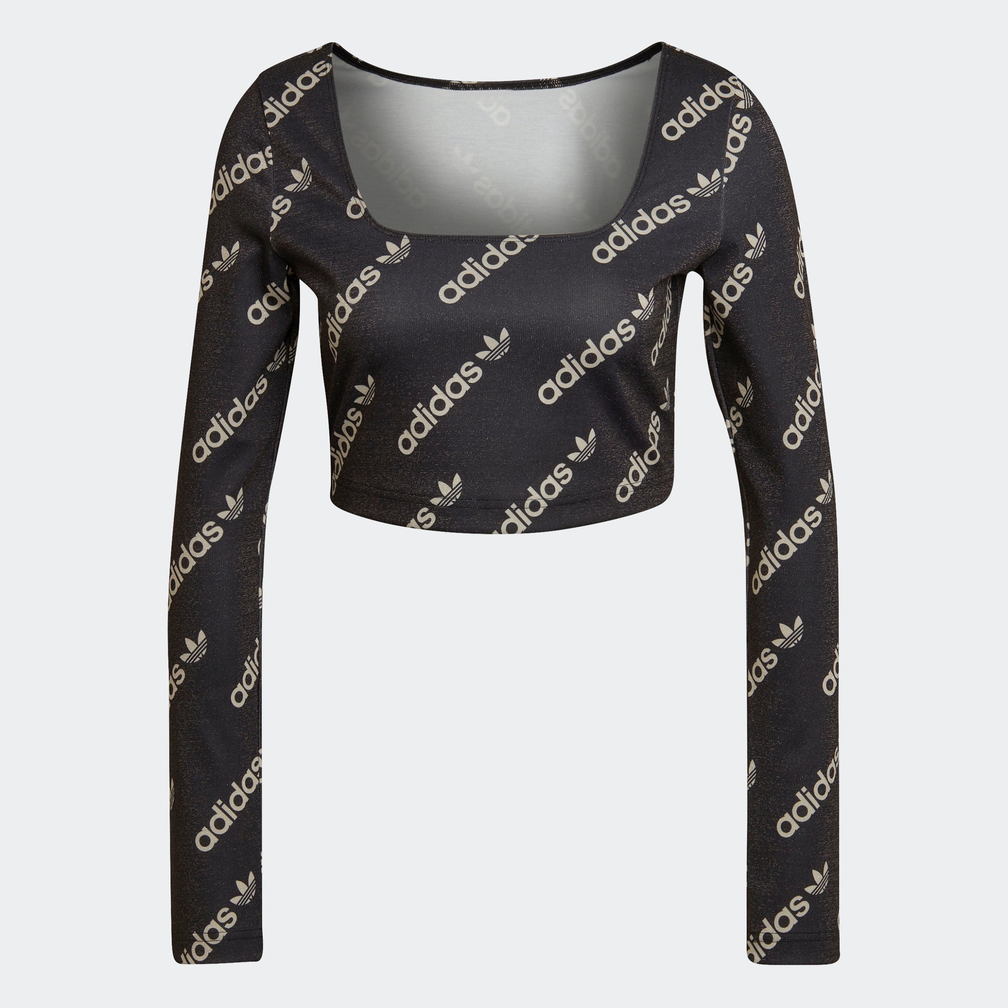 Women's adidas Originals Long Sleeve Crop Top Black