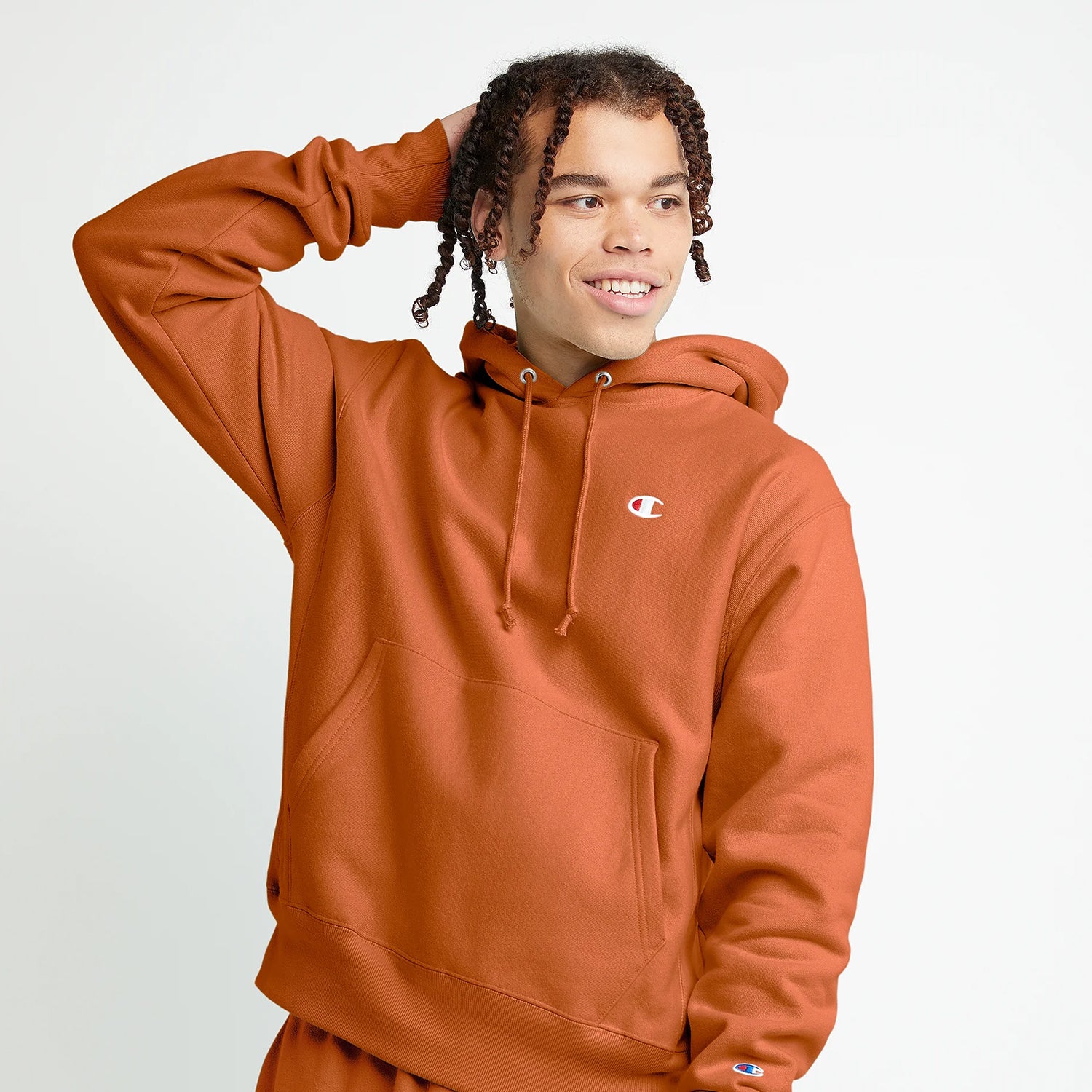 Men's Hoodies Champion Sweater Orange Is Men's Champion Life