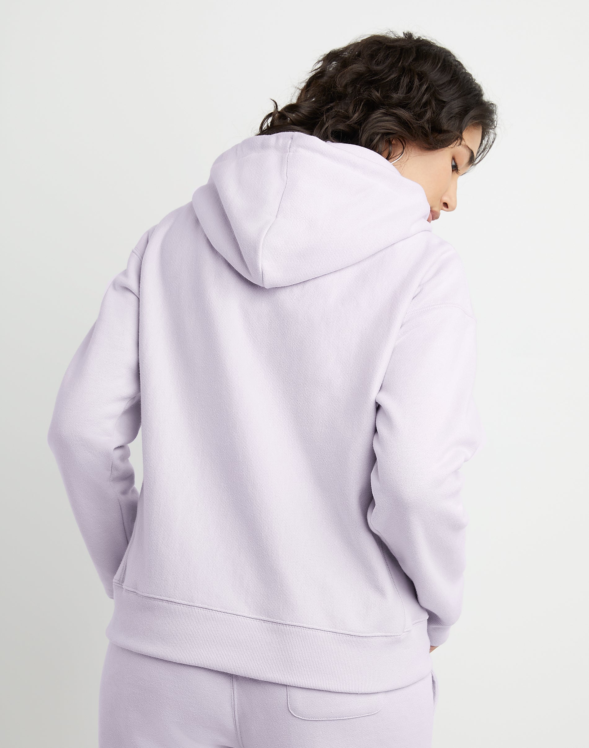 Women's Champion RW Hoodie C Logo Urban Lilac