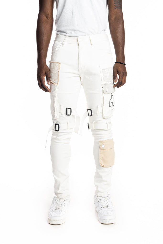 Men's Smoke Rise Multipocket Twill Fashion Pants Off White