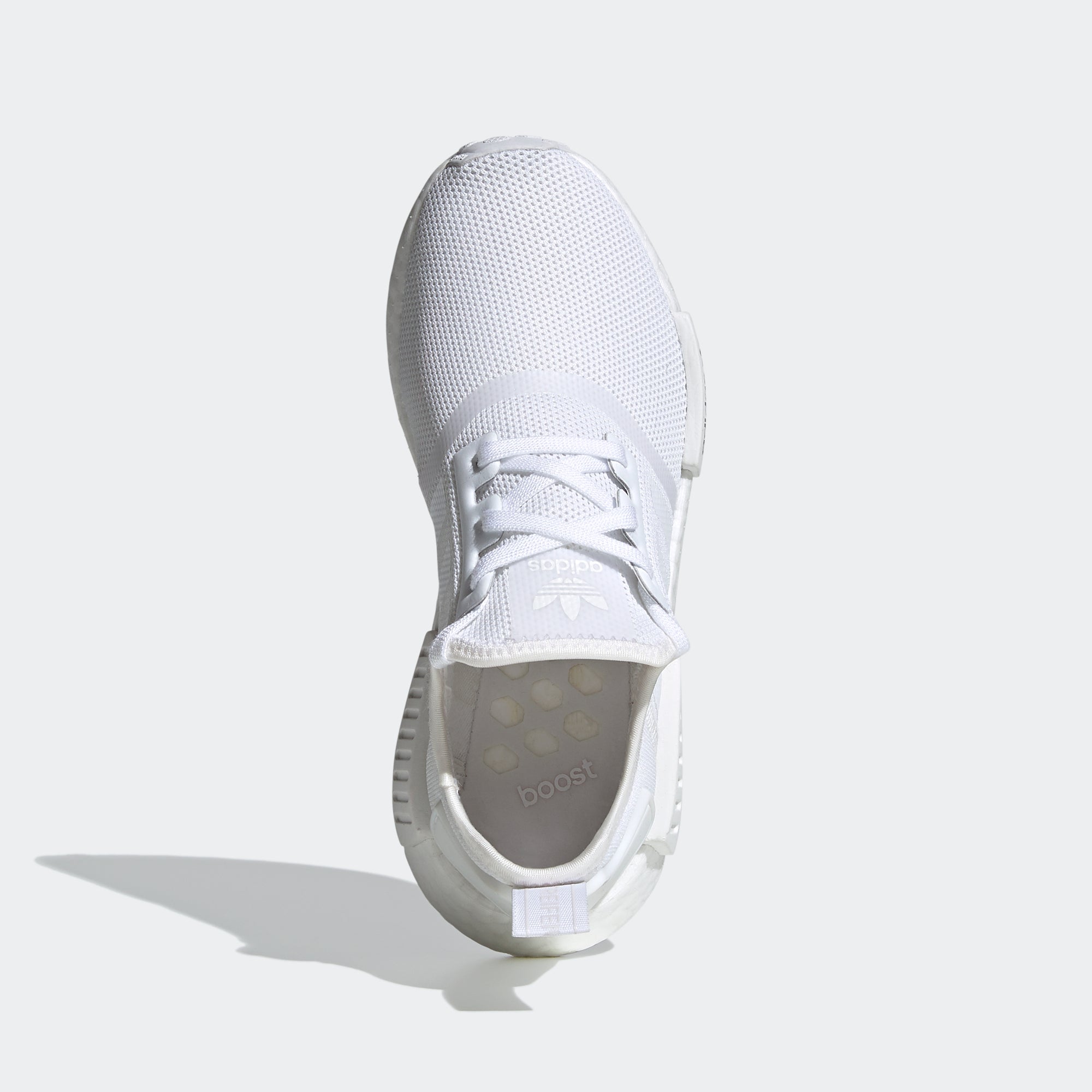 Kid's adidas Originals NMD_R1 Shoes White FW0432 | Chicago City Sports | top view