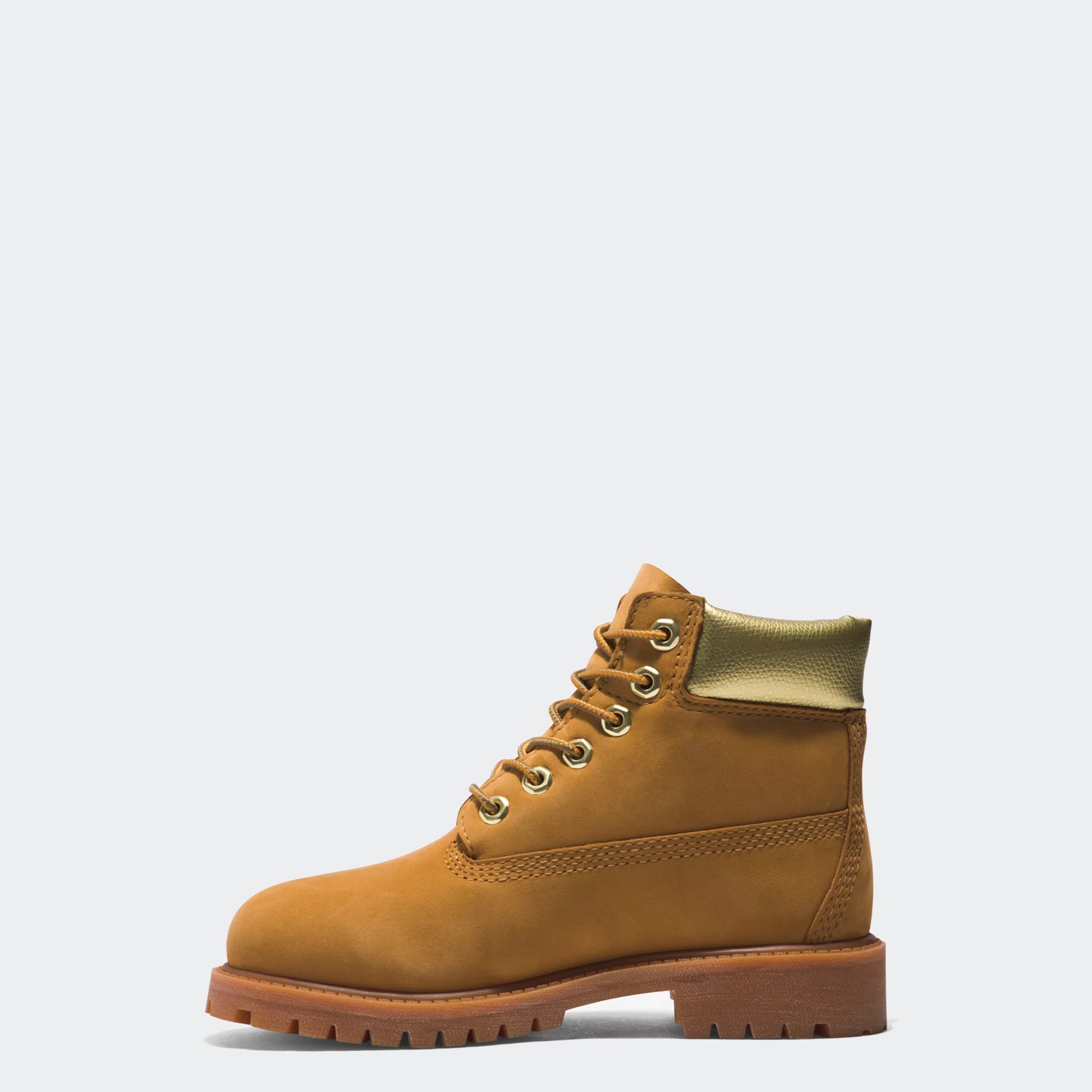 Big Kid Timberland Premium 6-Inch Waterproof Boots Wheat Gold