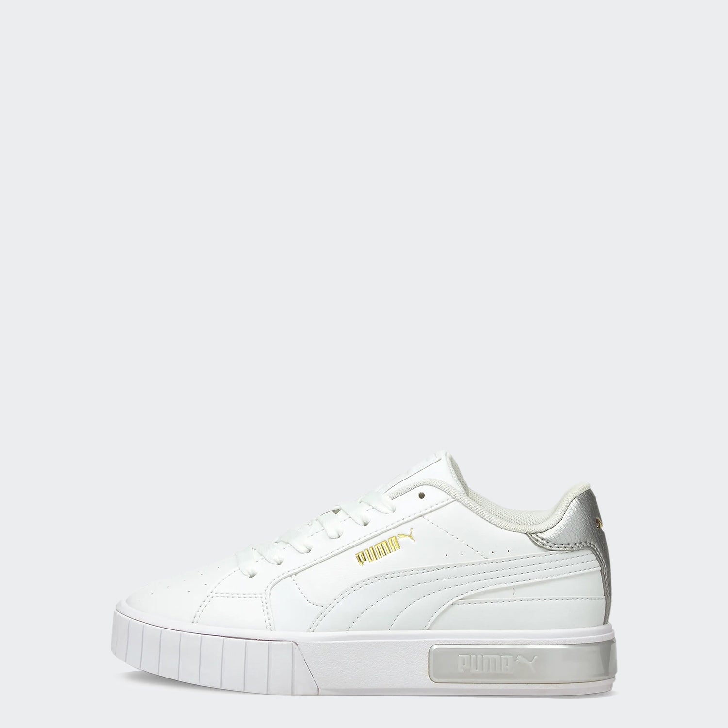 Kids' PUMA Cali Star Metallic Sneakers JR White