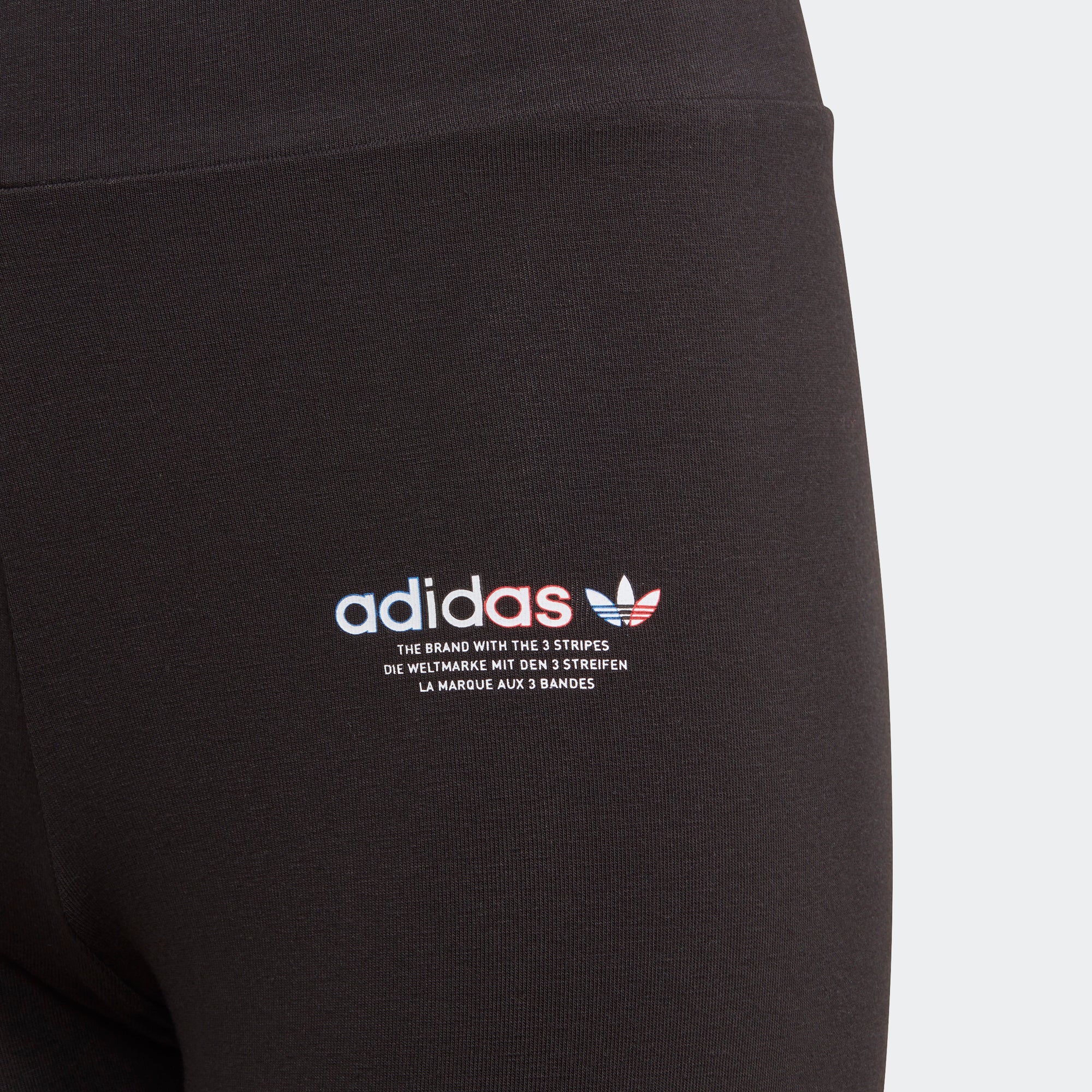 Kids' adidas Adicolor Leggings Black GN7477 | Chicago City Sports | hip view