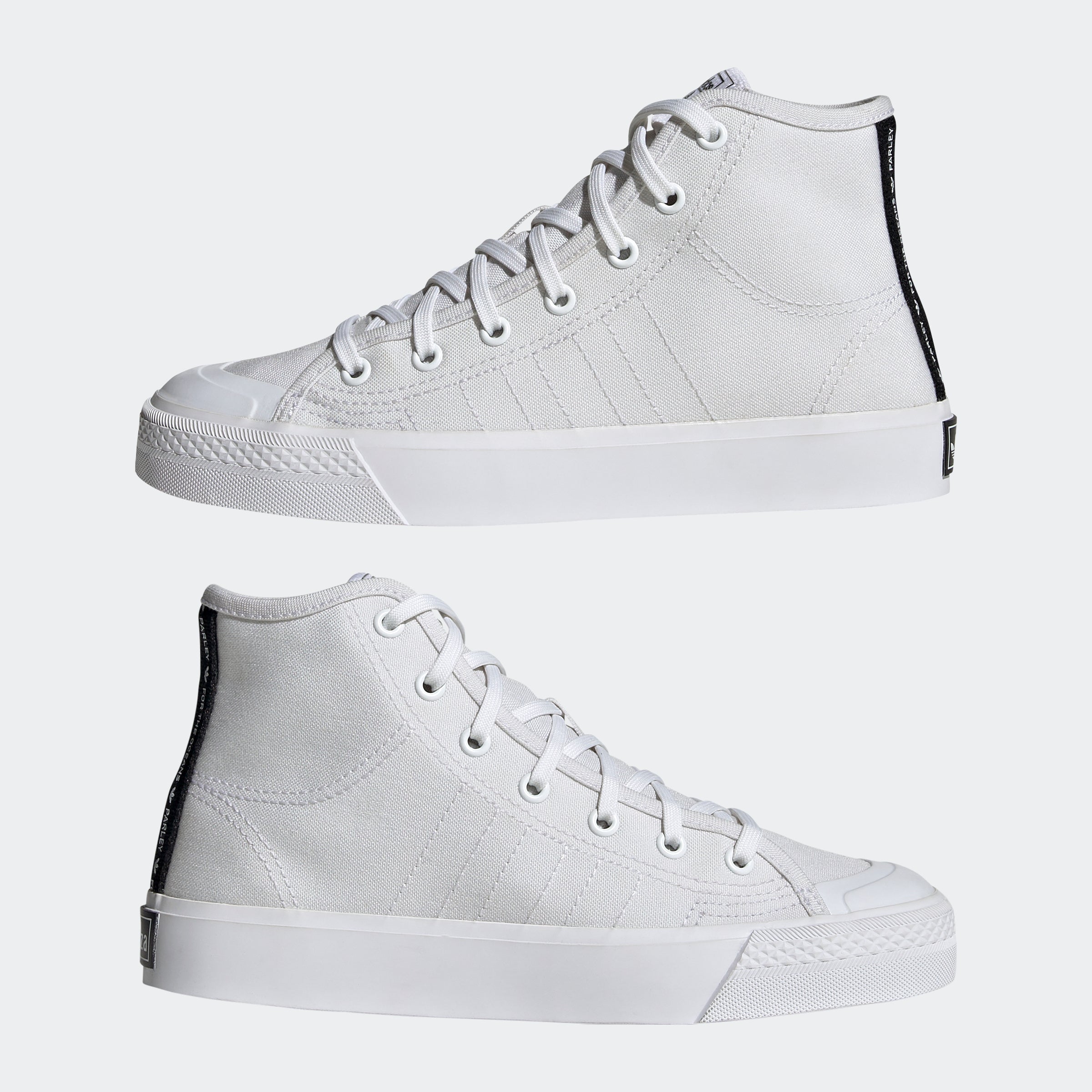 Kids adidas Originals Nizza Hi Shoes White